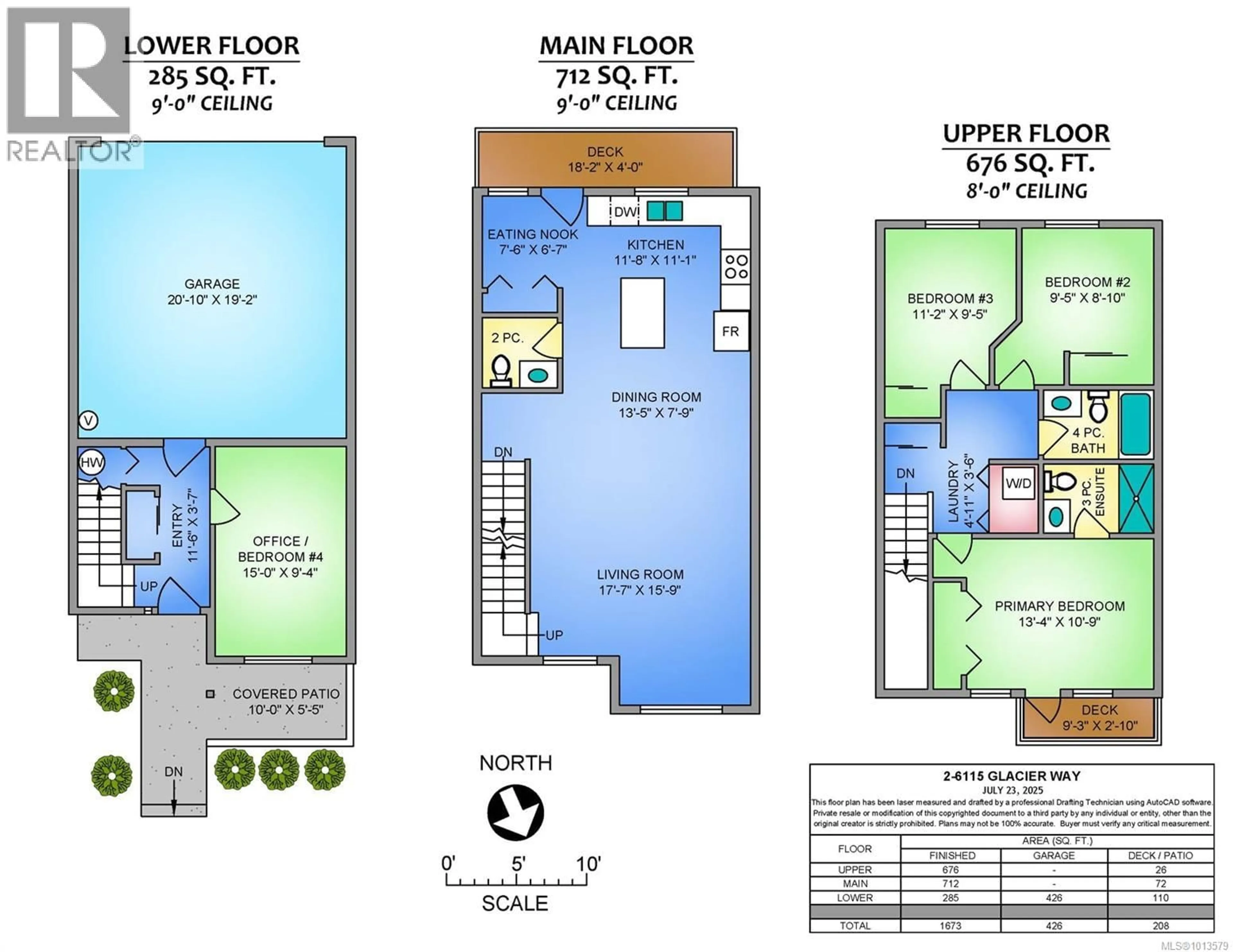 Floor plan for 2 - 6115 GLACIER WAY, Nanaimo British Columbia V9T0H8