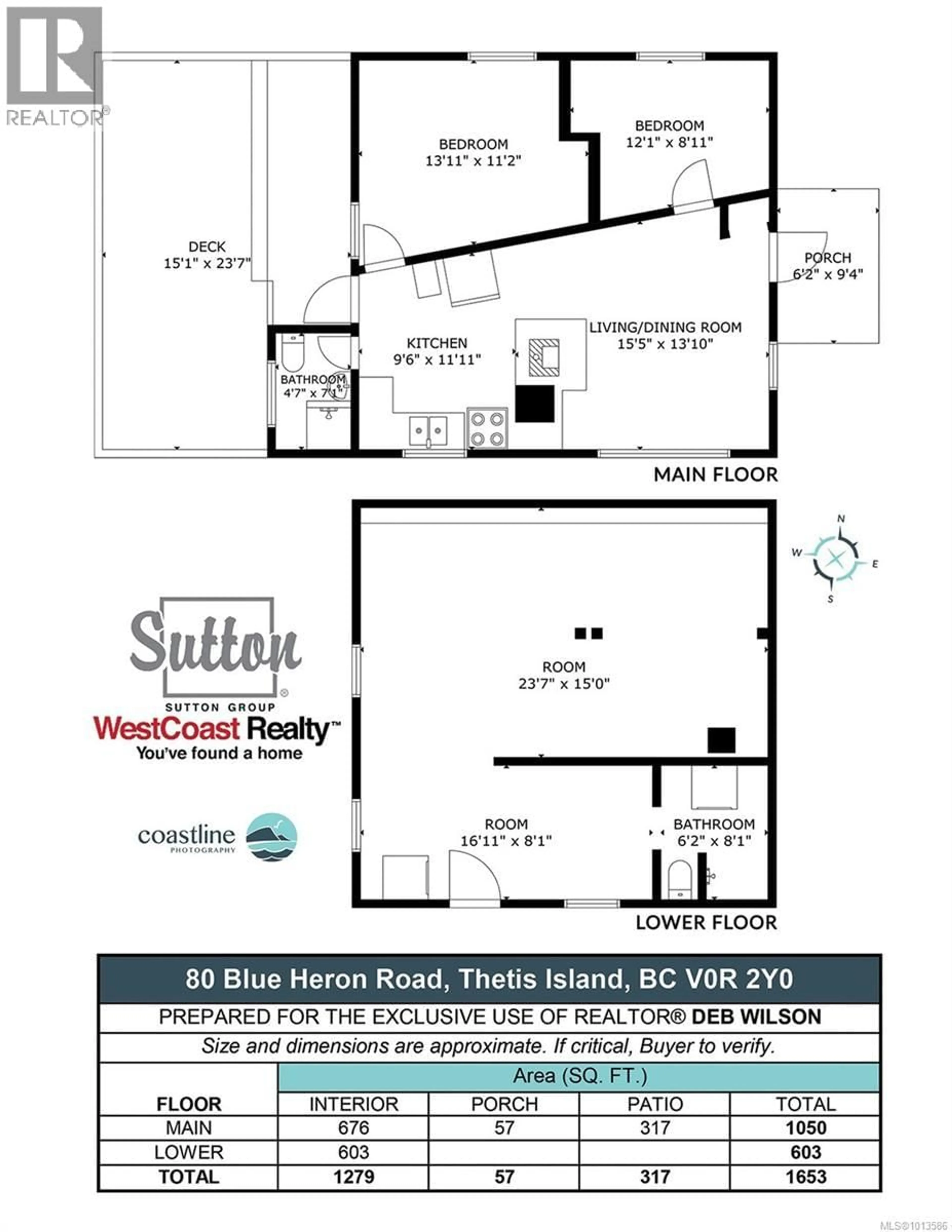 Floor plan for 80 BLUE HERON ROAD, Thetis Island British Columbia V0R2Y0