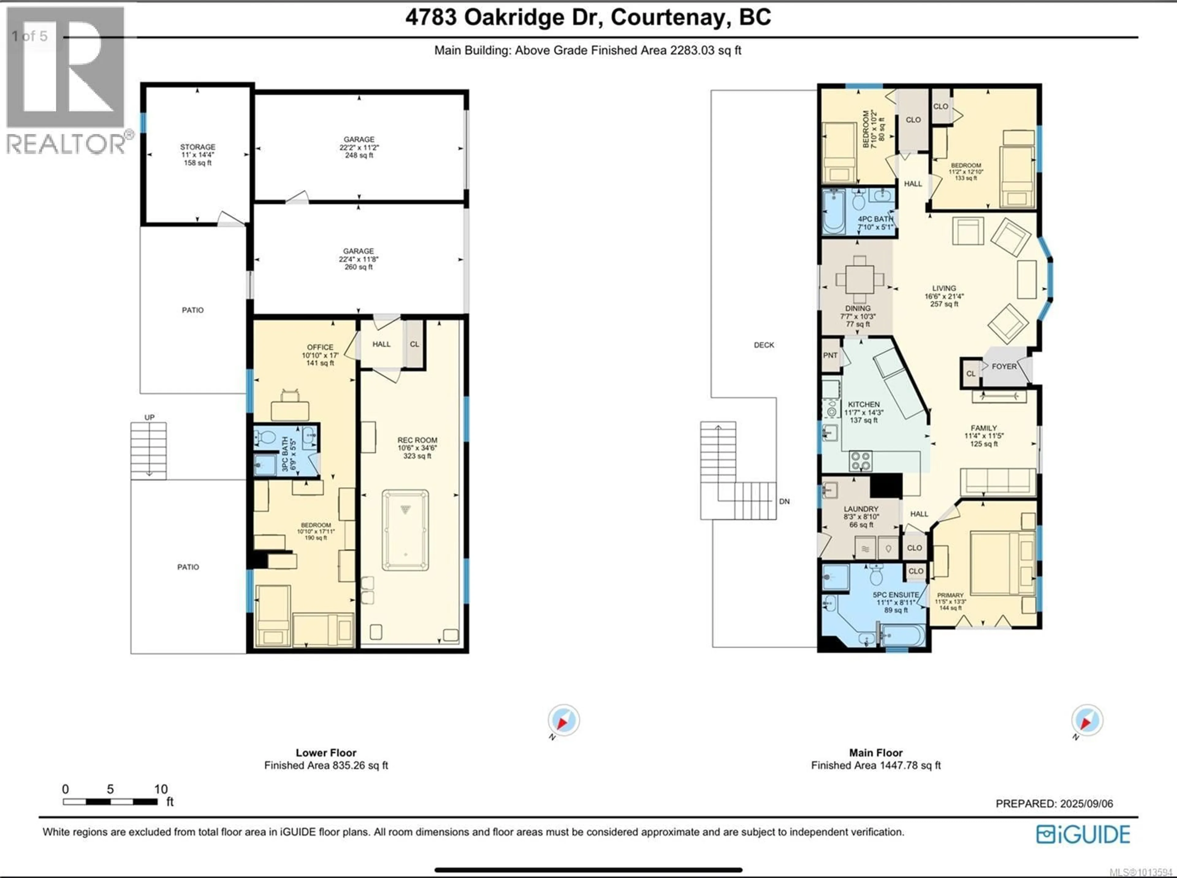 Floor plan for 4738 OAKRIDGE DRIVE, Courtenay British Columbia V9N6A8