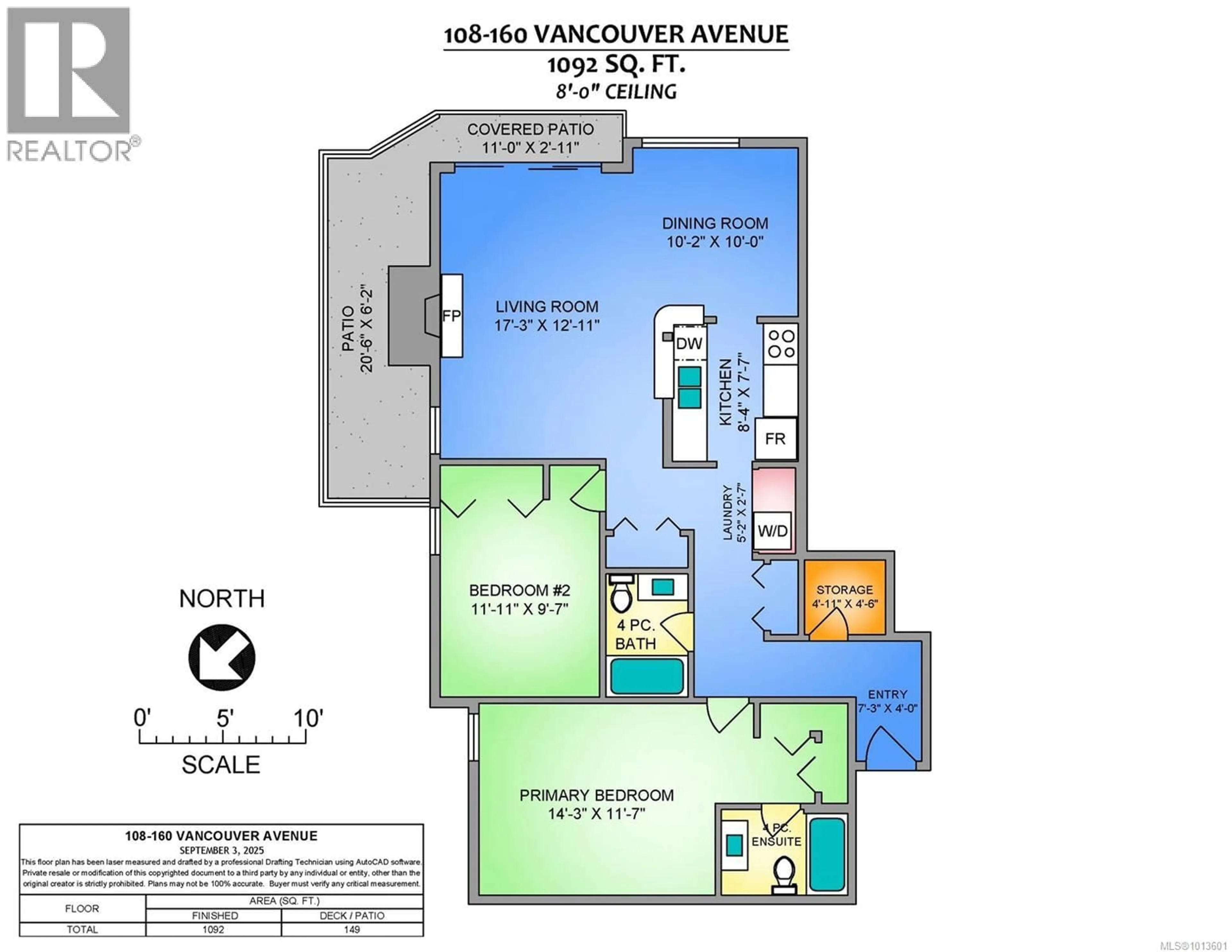 Floor plan for 108 - 160 VANCOUVER AVENUE, Nanaimo British Columbia V9S4E8