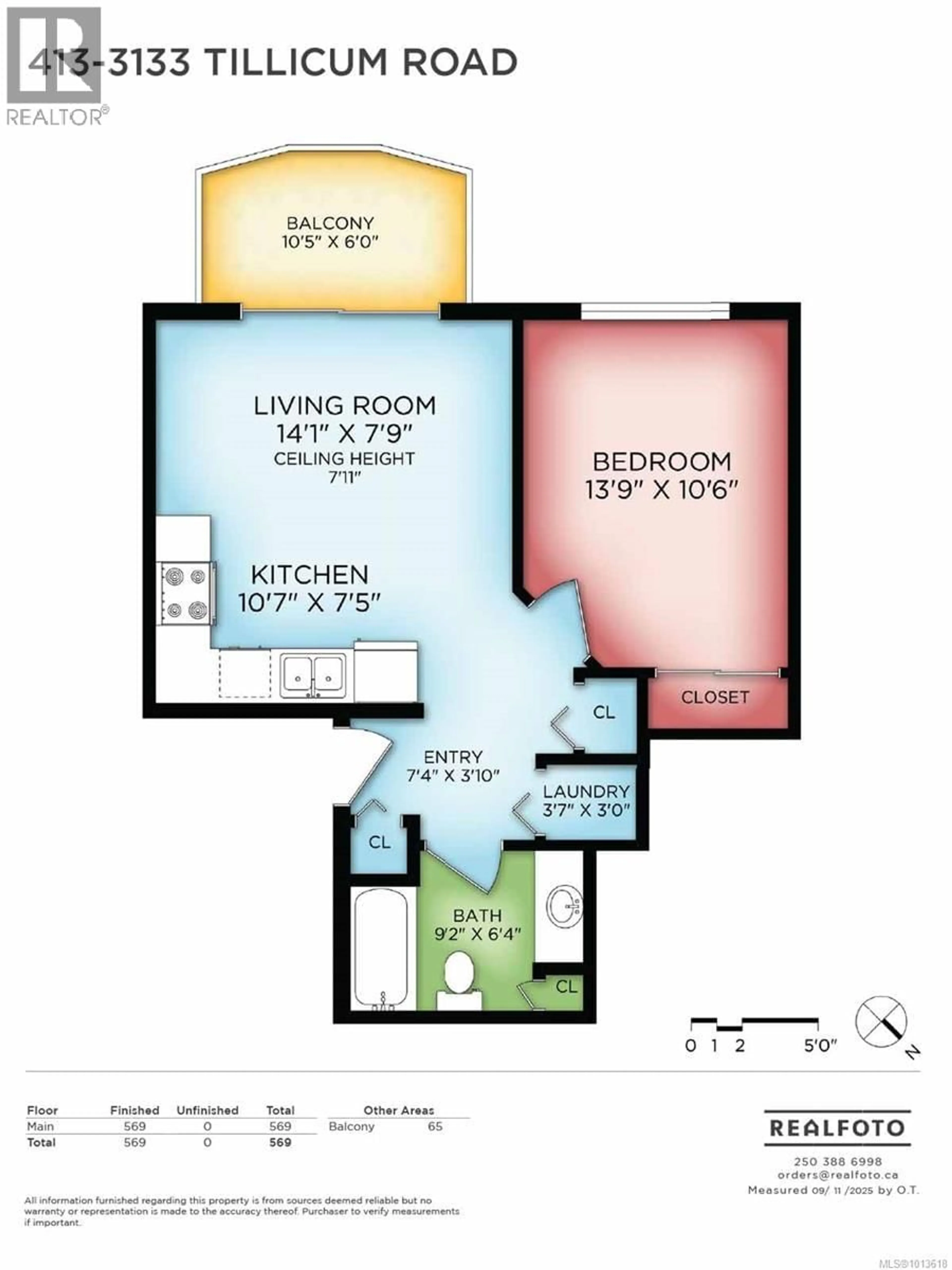 Floor plan for 413 - 3133 TILLICUM ROAD, Saanich British Columbia V9A2B4