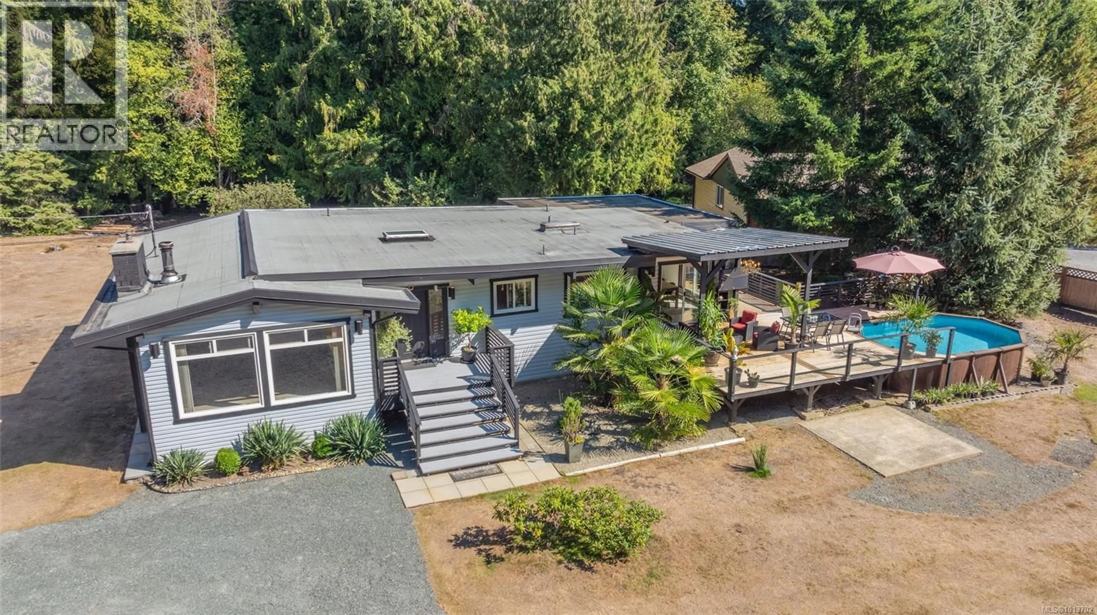 A pic from outside/outdoor area/front of a property/back of a property/a pic from drone, unknown for 1353 ENGLISHMAN RIVER ROAD, Errington British Columbia V0R1V0