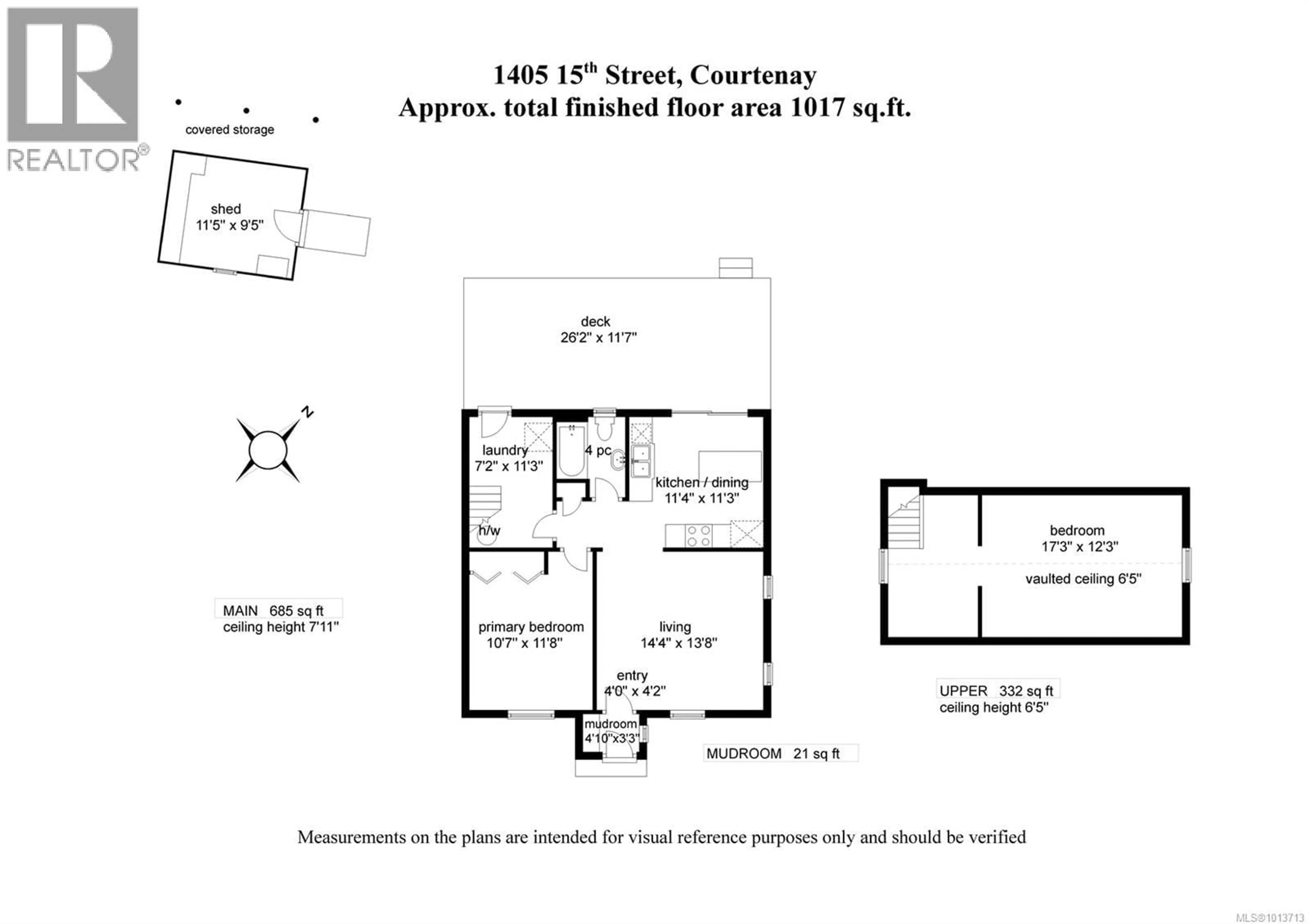 Floor plan for 1405 15TH STREET, Courtenay British Columbia V9N2C3