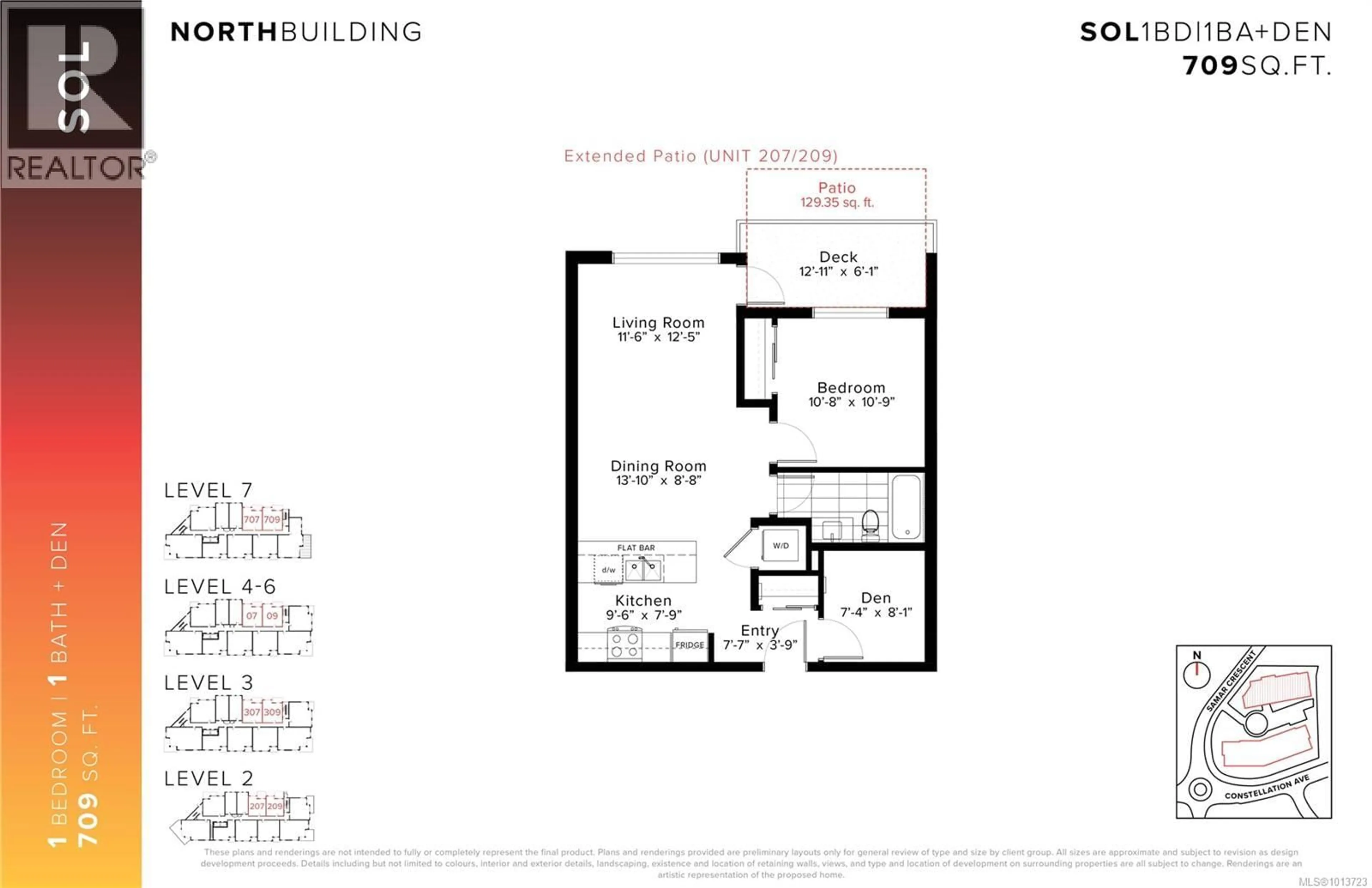 Floor plan for 207 - 1114 SAMAR CRESCENT, Langford British Columbia V9B7C5