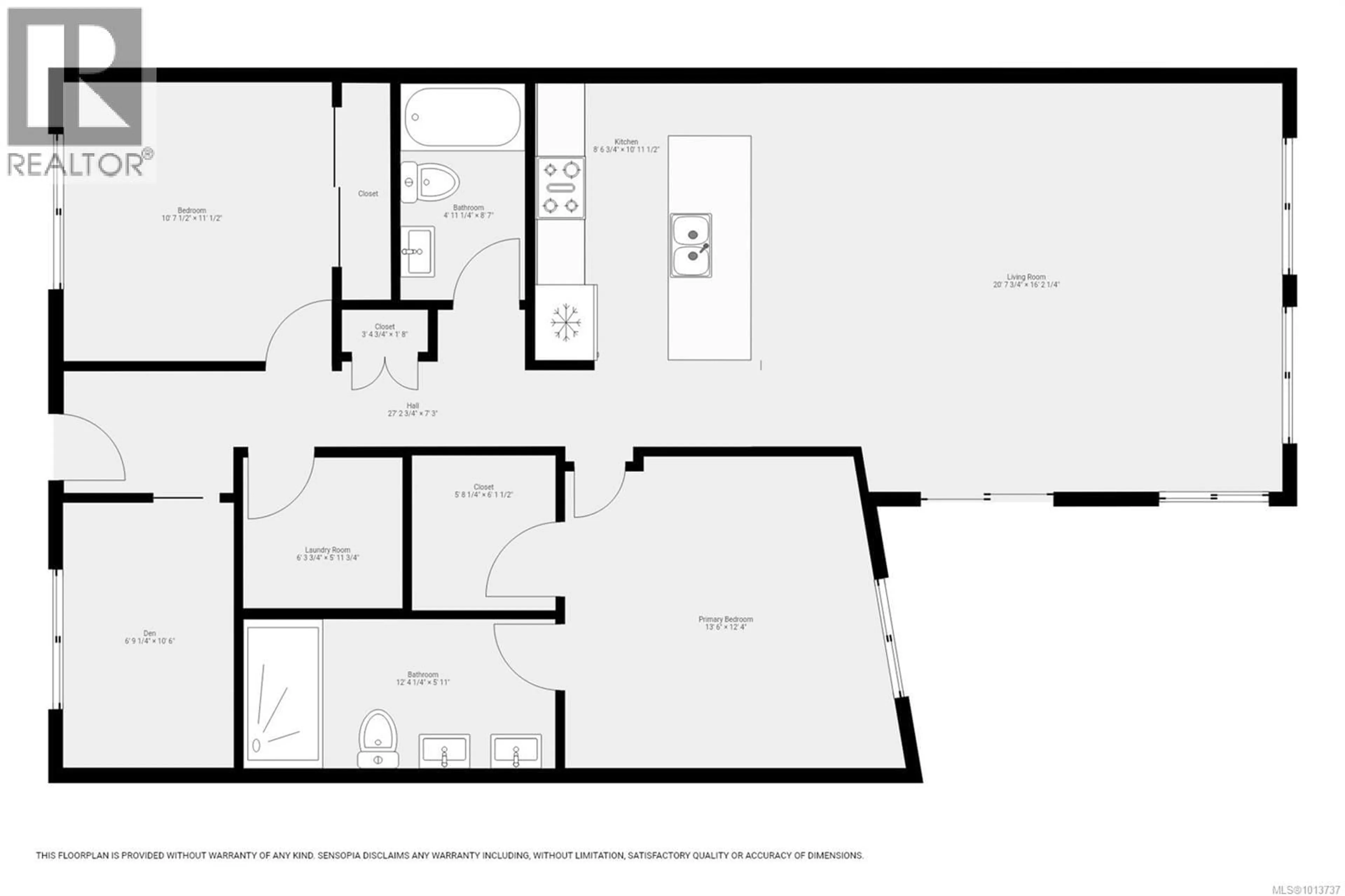 Floor plan for 404 - 536 ISLAND HIGHWAY SOUTH, Campbell River British Columbia V9W1A5