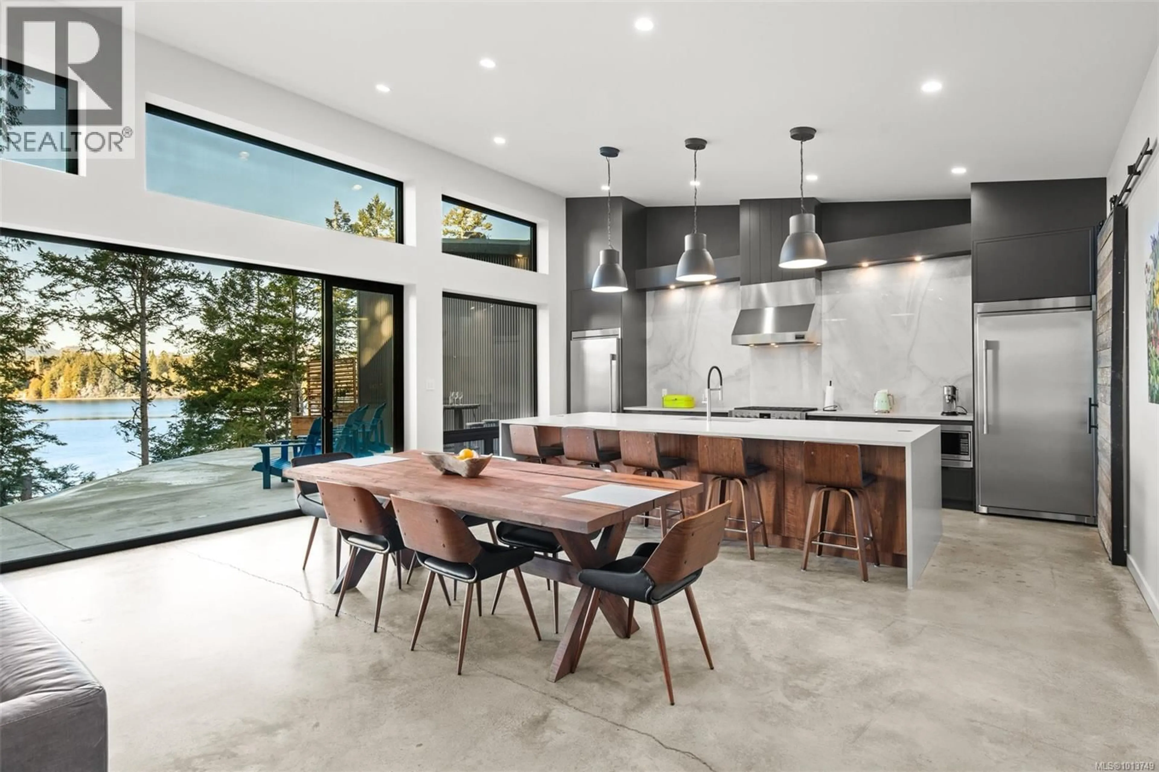 Contemporary kitchen, ceramic/tile floor for A - 6550 EAST SOOKE ROAD, Sooke British Columbia V9Z0A7