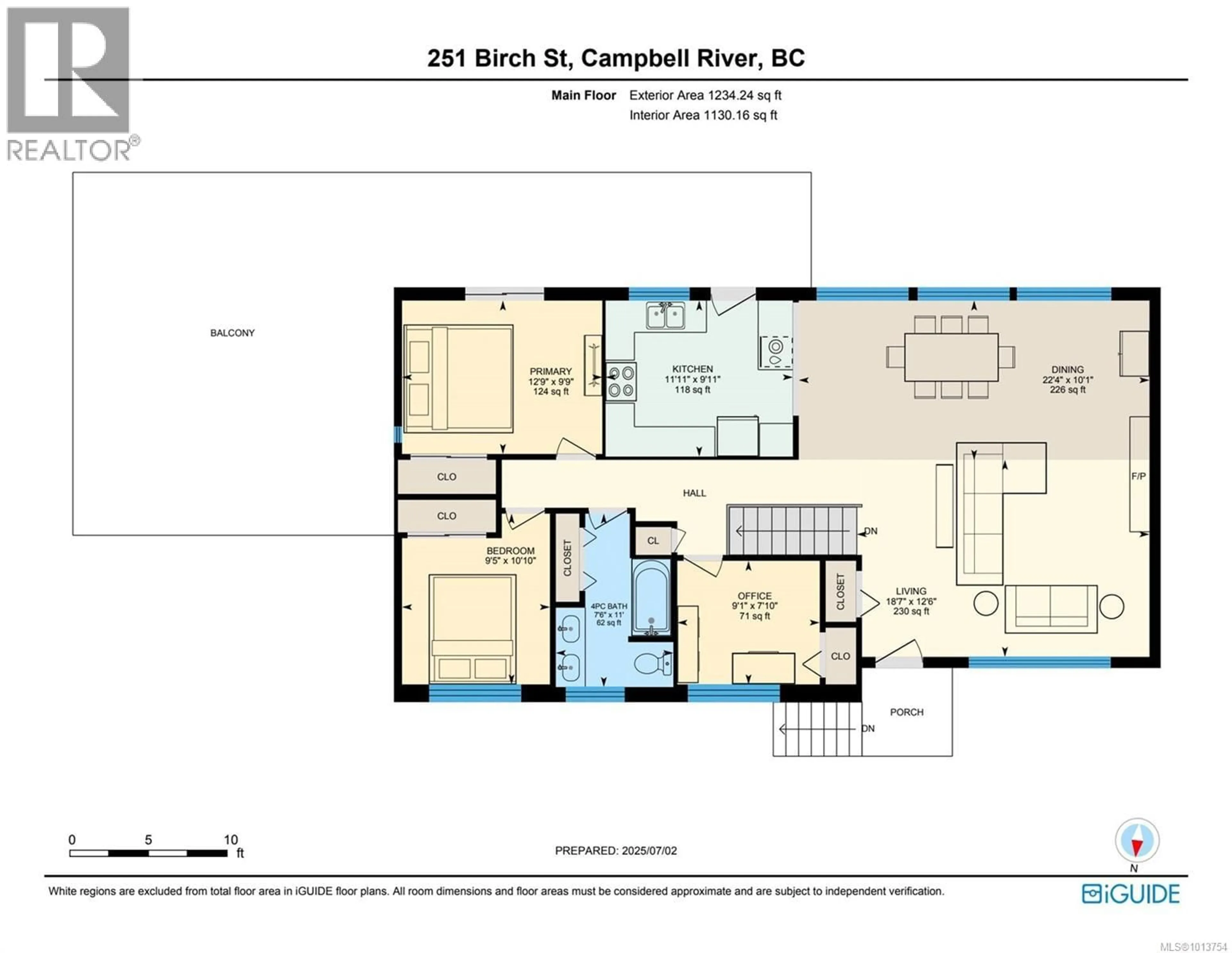 Floor plan for 251 BIRCH STREET, Campbell River British Columbia V9W2S4