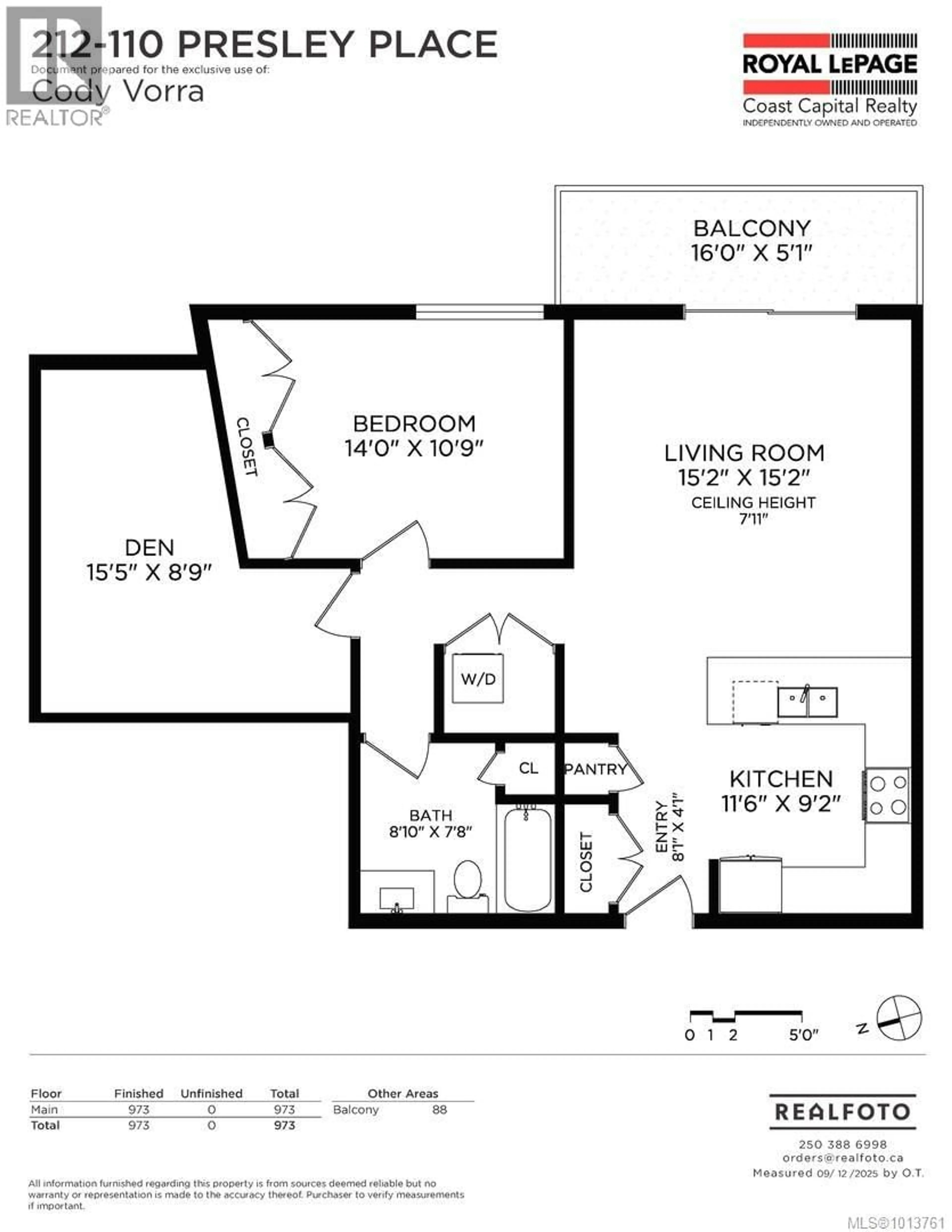 Floor plan for 212 - 110 PRESLEY PLACE, View Royal British Columbia V9B0H5