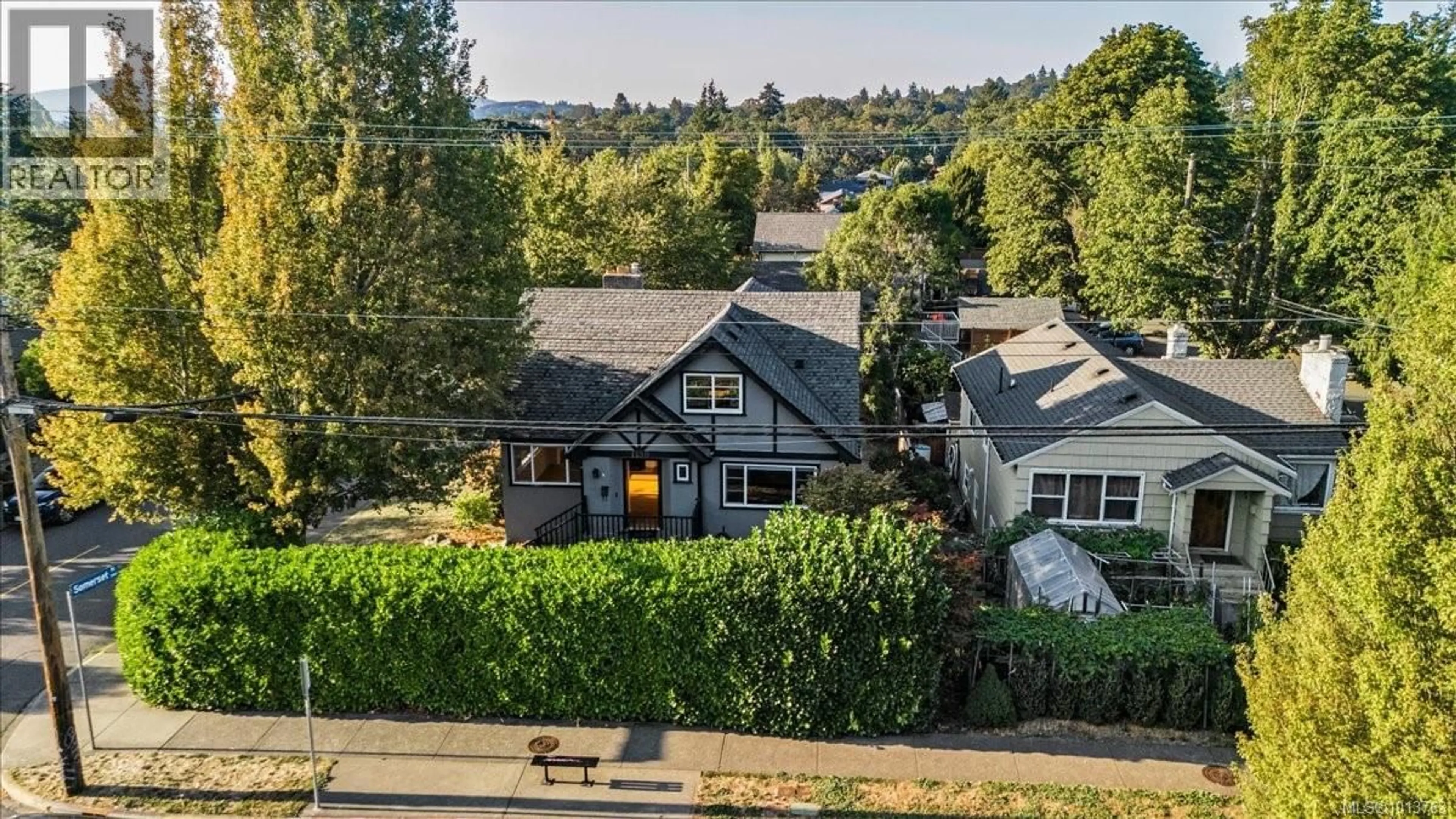 A pic from outside/outdoor area/front of a property/back of a property/a pic from drone, street for 1130 FINLAYSON STREET, Victoria British Columbia V8T2V1