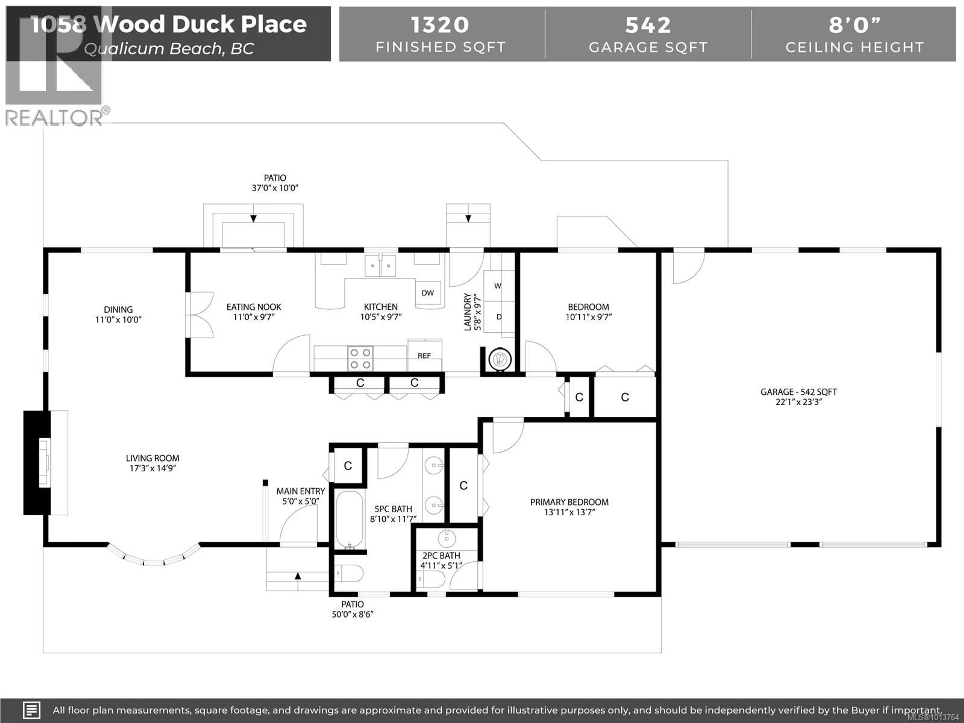 Floor plan for 1058 WOOD DUCK PLACE, Qualicum Beach British Columbia V9K1E2