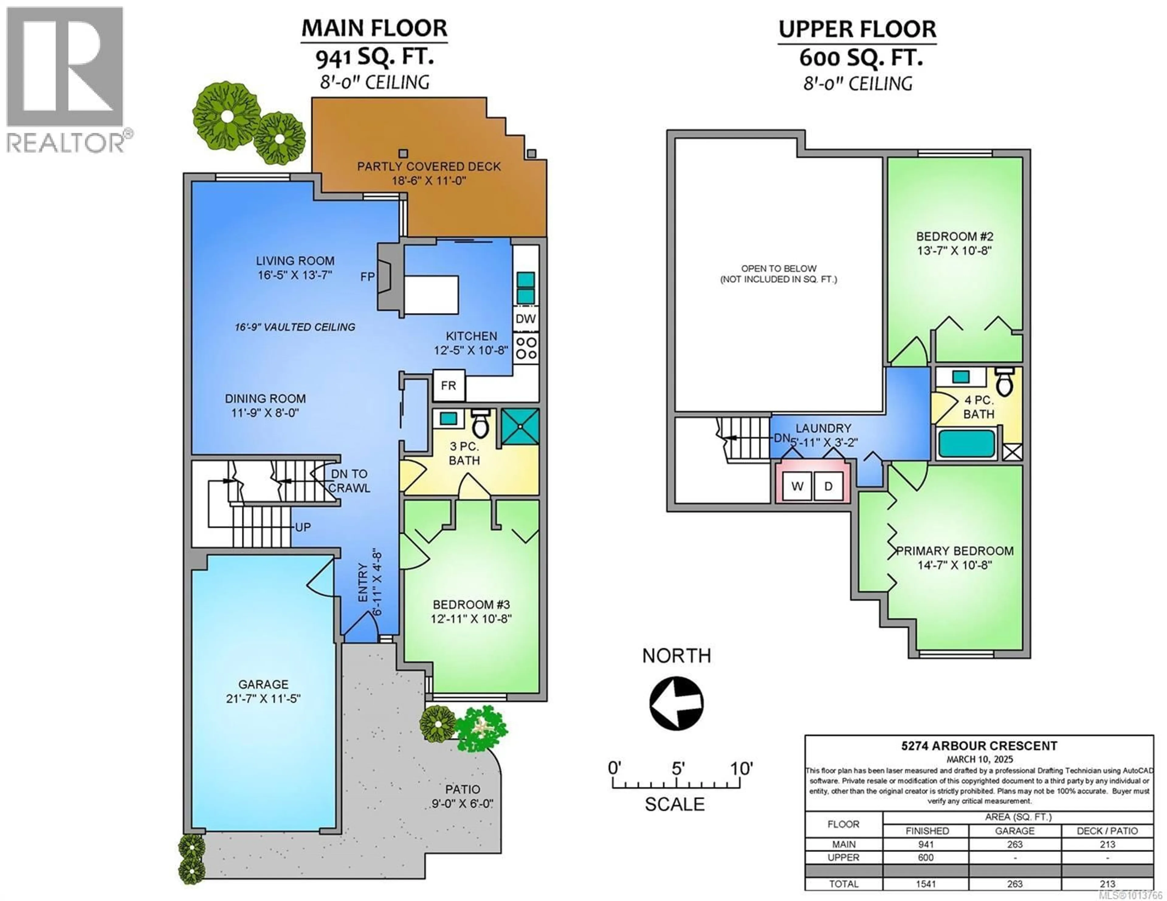 Floor plan for 5274 ARBOUR CRESCENT, Nanaimo British Columbia V9T6E5