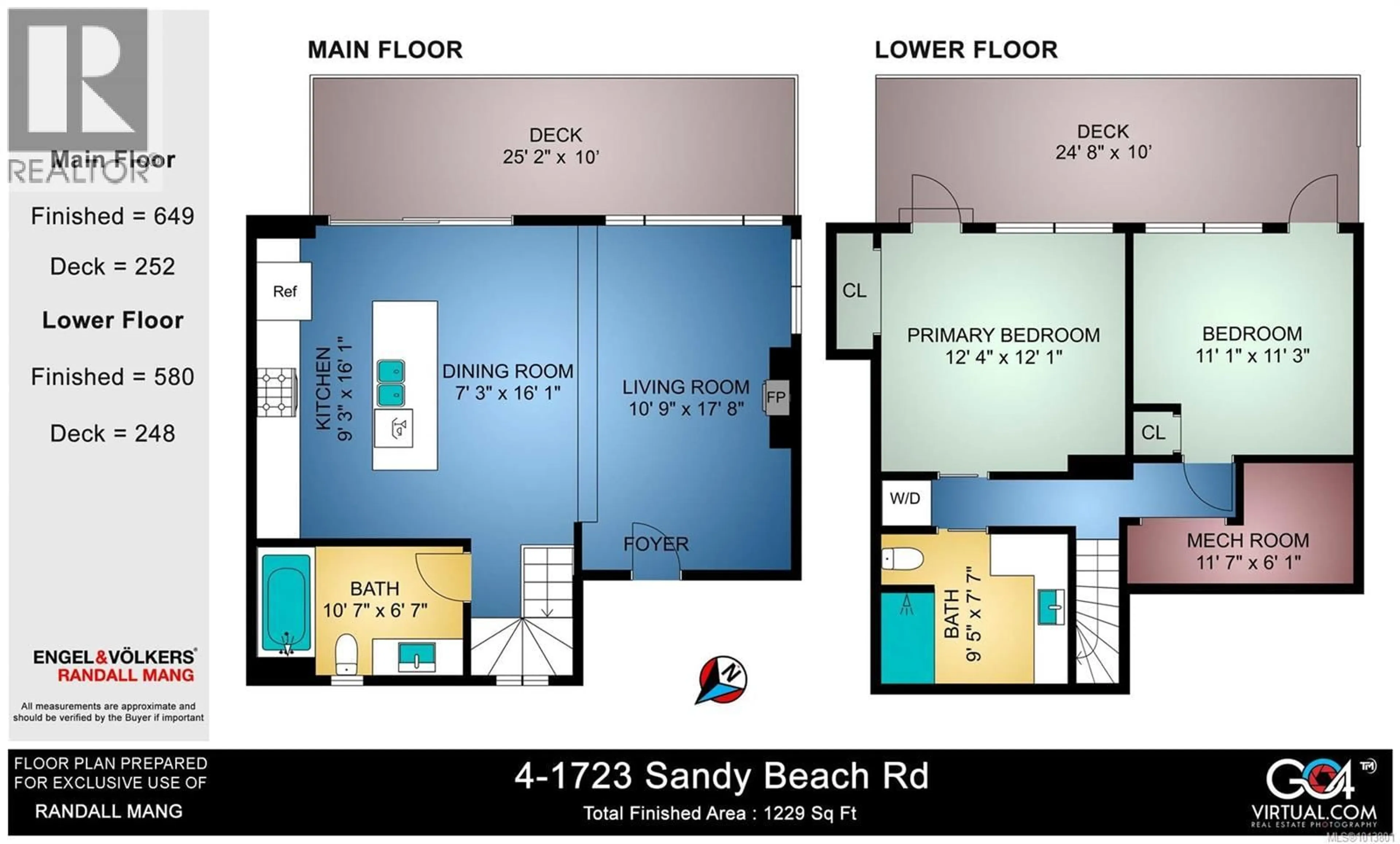Floor plan for 4 - 1723 SANDY BEACH ROAD, Mill Bay British Columbia V0R2P4