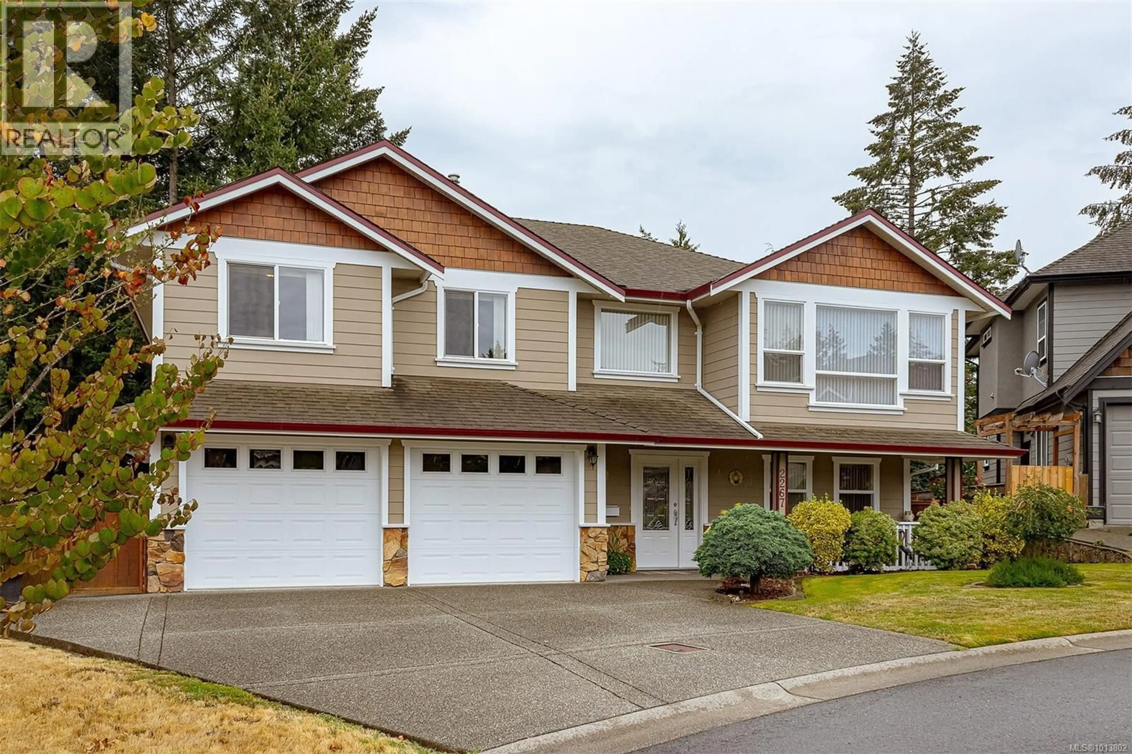 Home with vinyl exterior material, street for 2267 SETCHFIELD AVENUE, Langford British Columbia V9B5W1