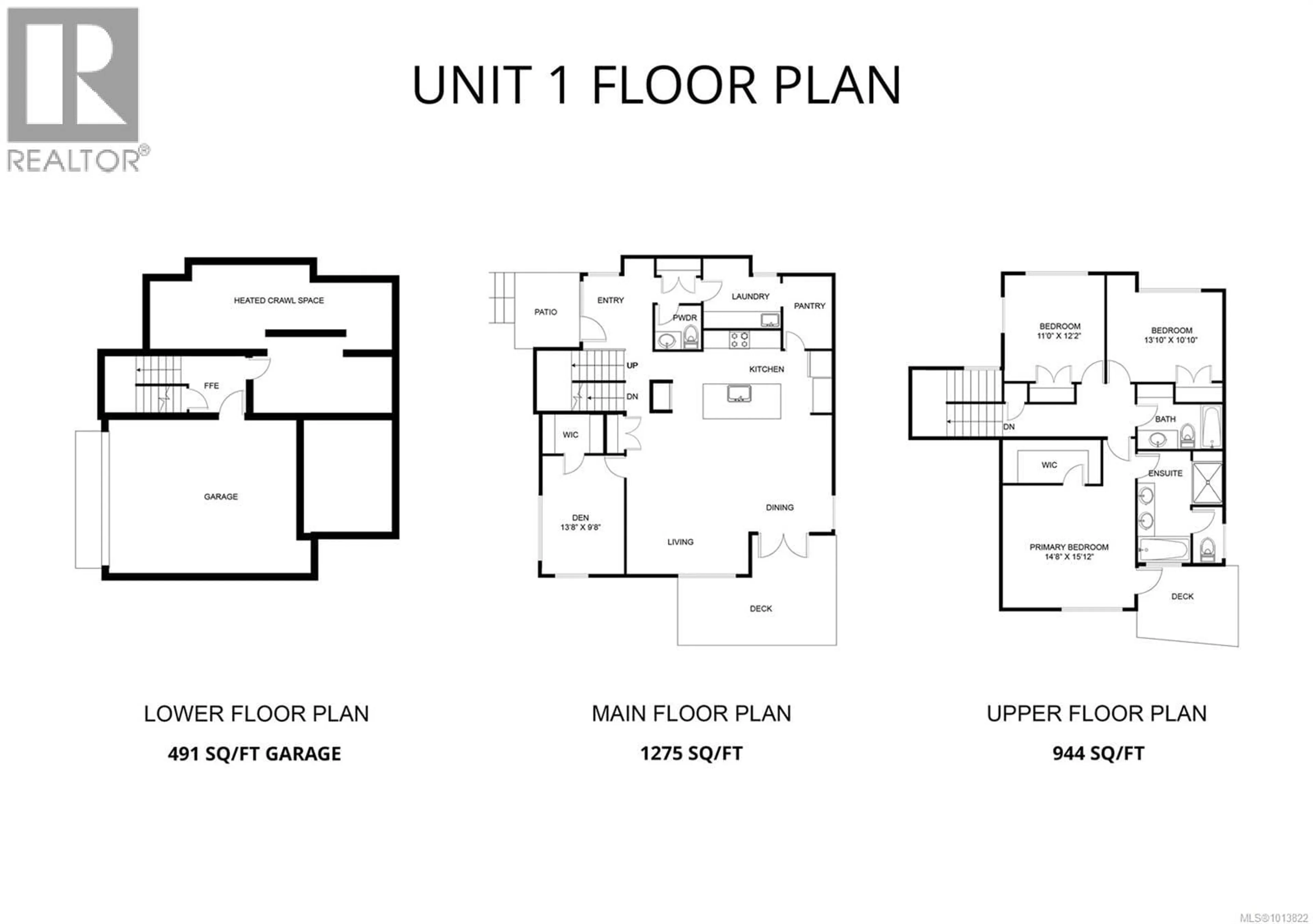 Floor plan for 101 - 1220 MANZANITA PLACE, Nanaimo British Columbia V9T0L7