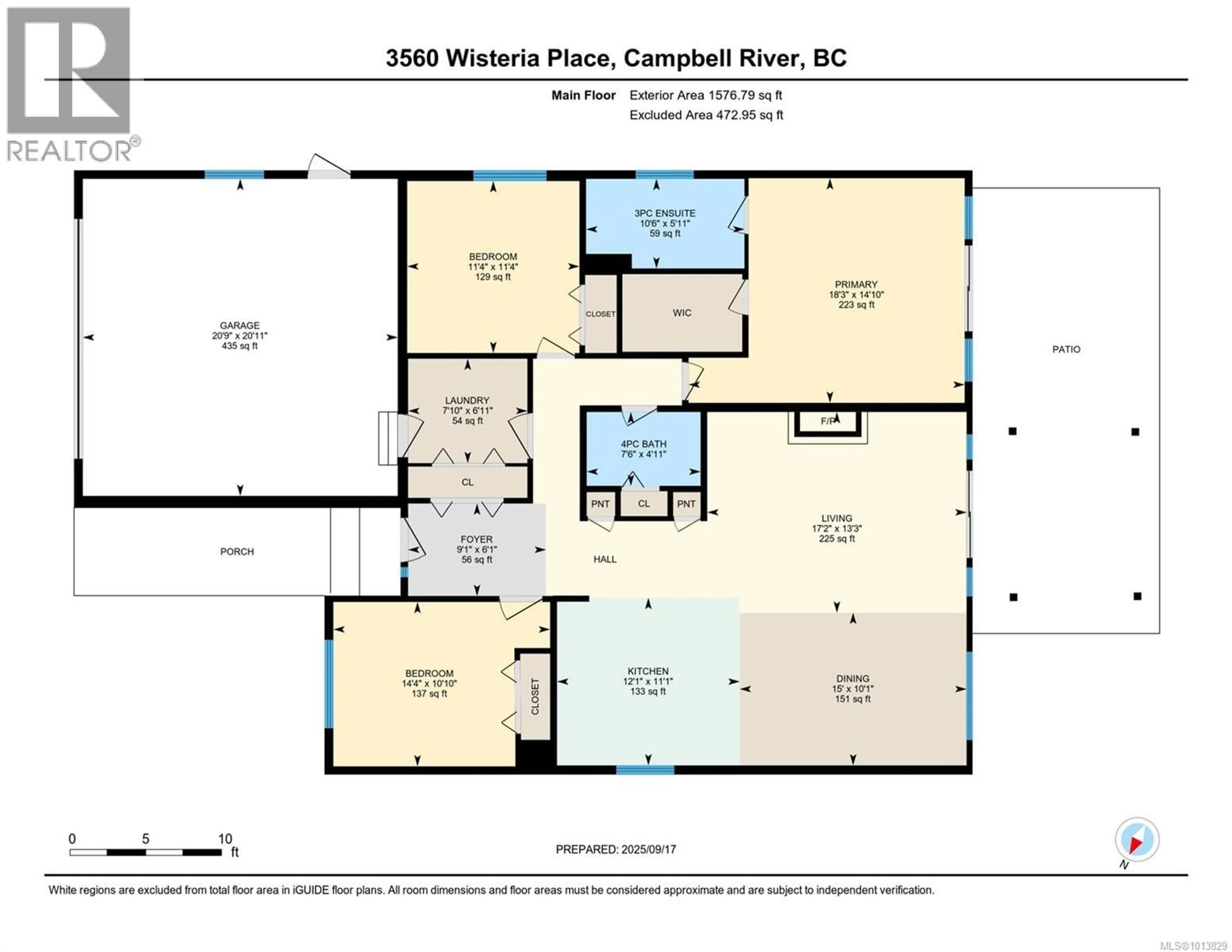 Floor plan for 3560 WISTERIA PLACE, Campbell River British Columbia V9H0E3