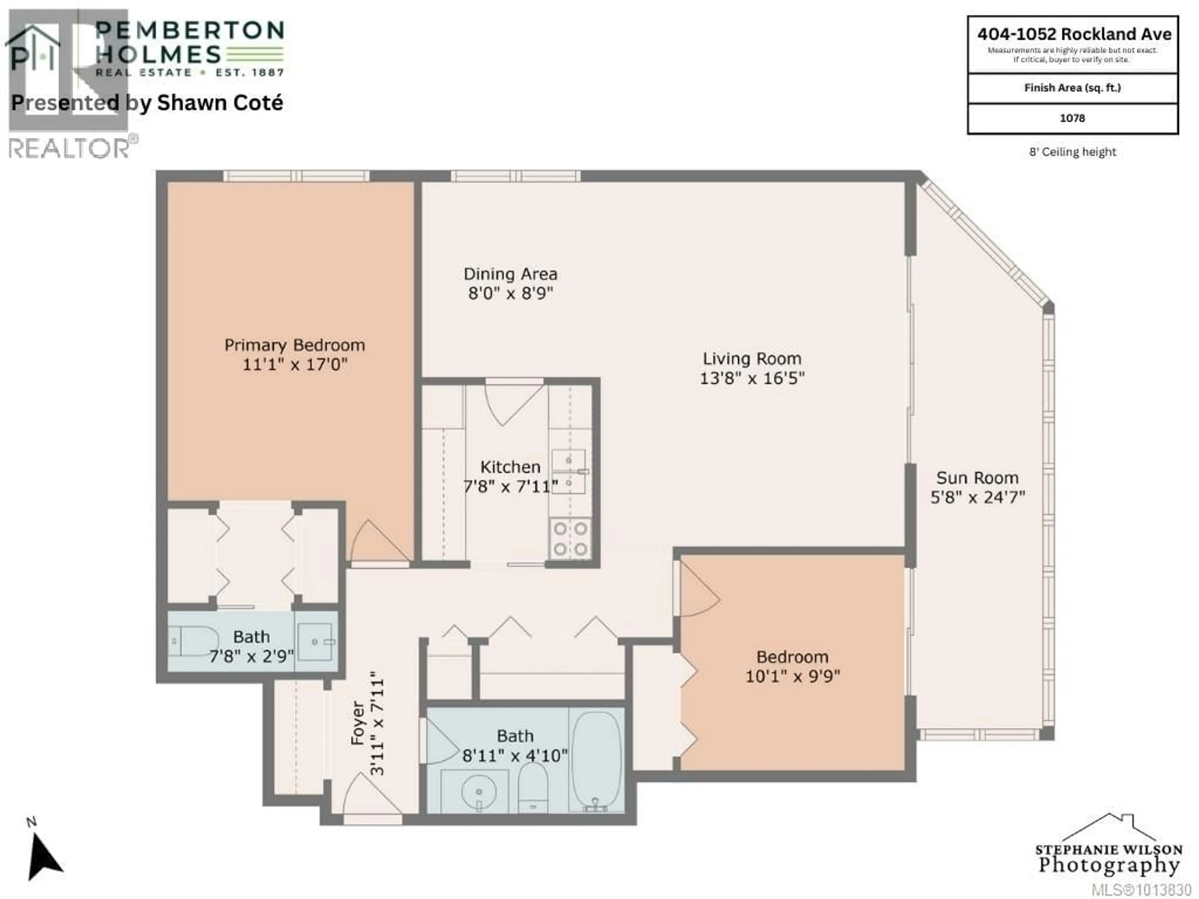 Floor plan for 404 - 1052 ROCKLAND AVENUE, Victoria British Columbia V8V3H5