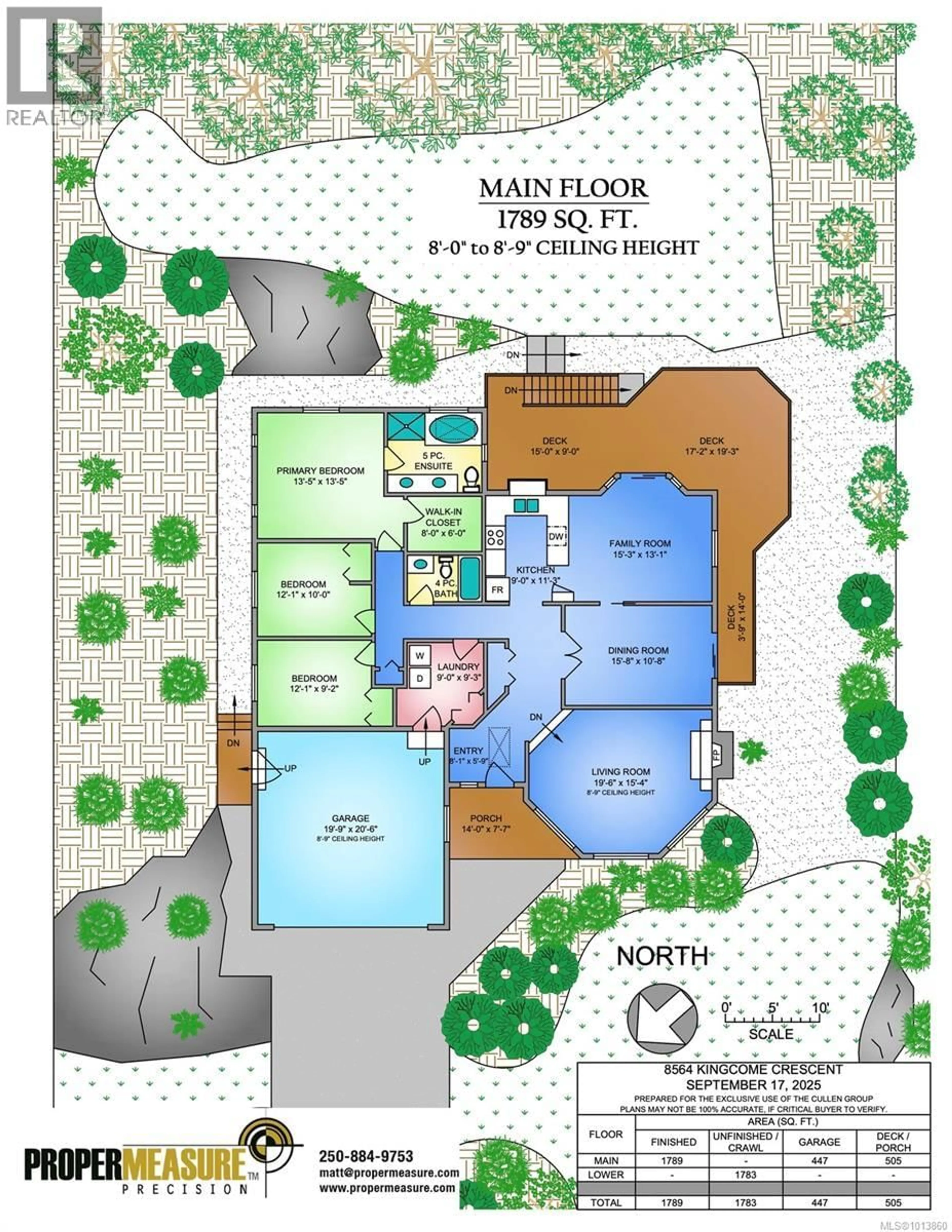 Floor plan for 8564 KINGCOME CRESCENT, North Saanich British Columbia V8L5B6