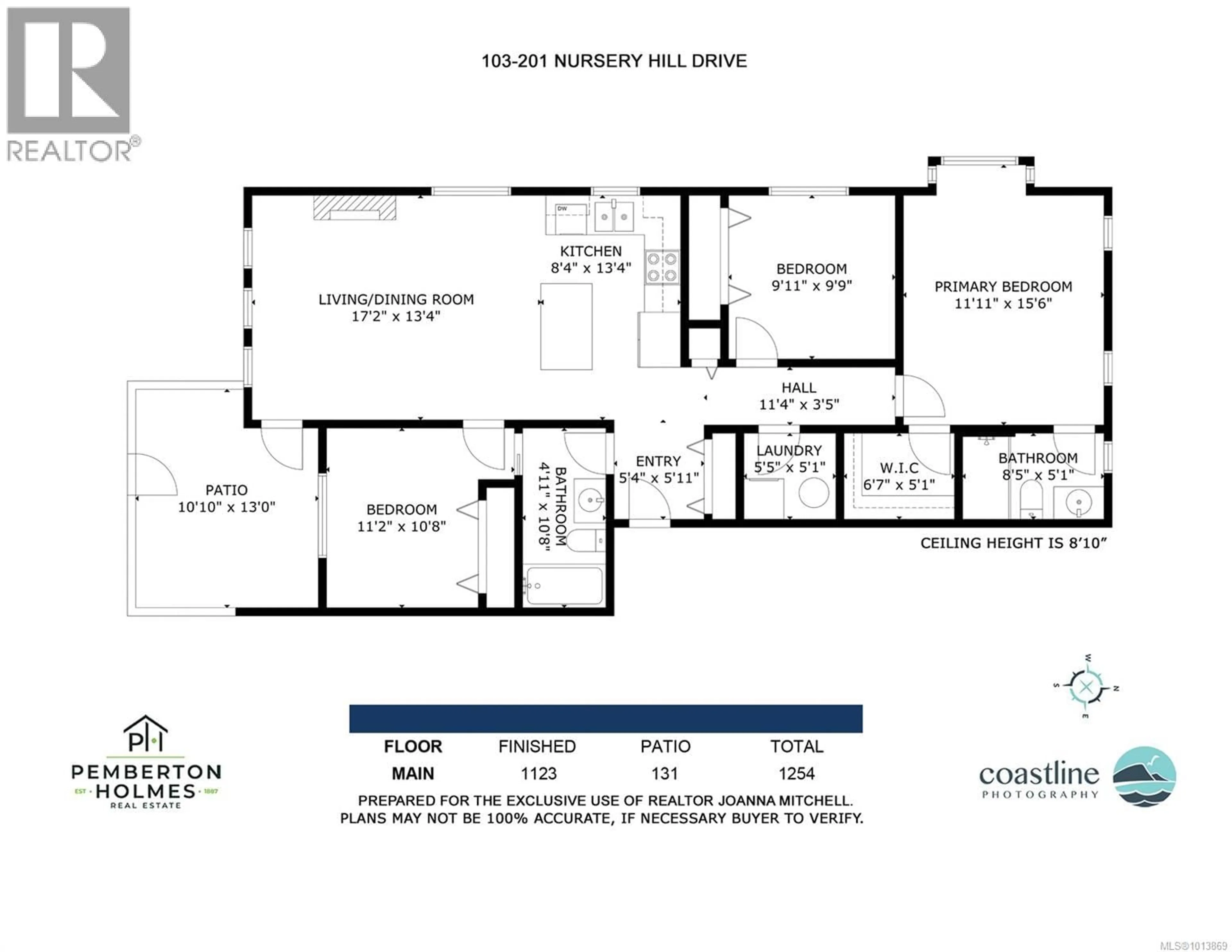 Floor plan for 103 - 201 NURSERY HILL DRIVE, View Royal British Columbia V9B0H7