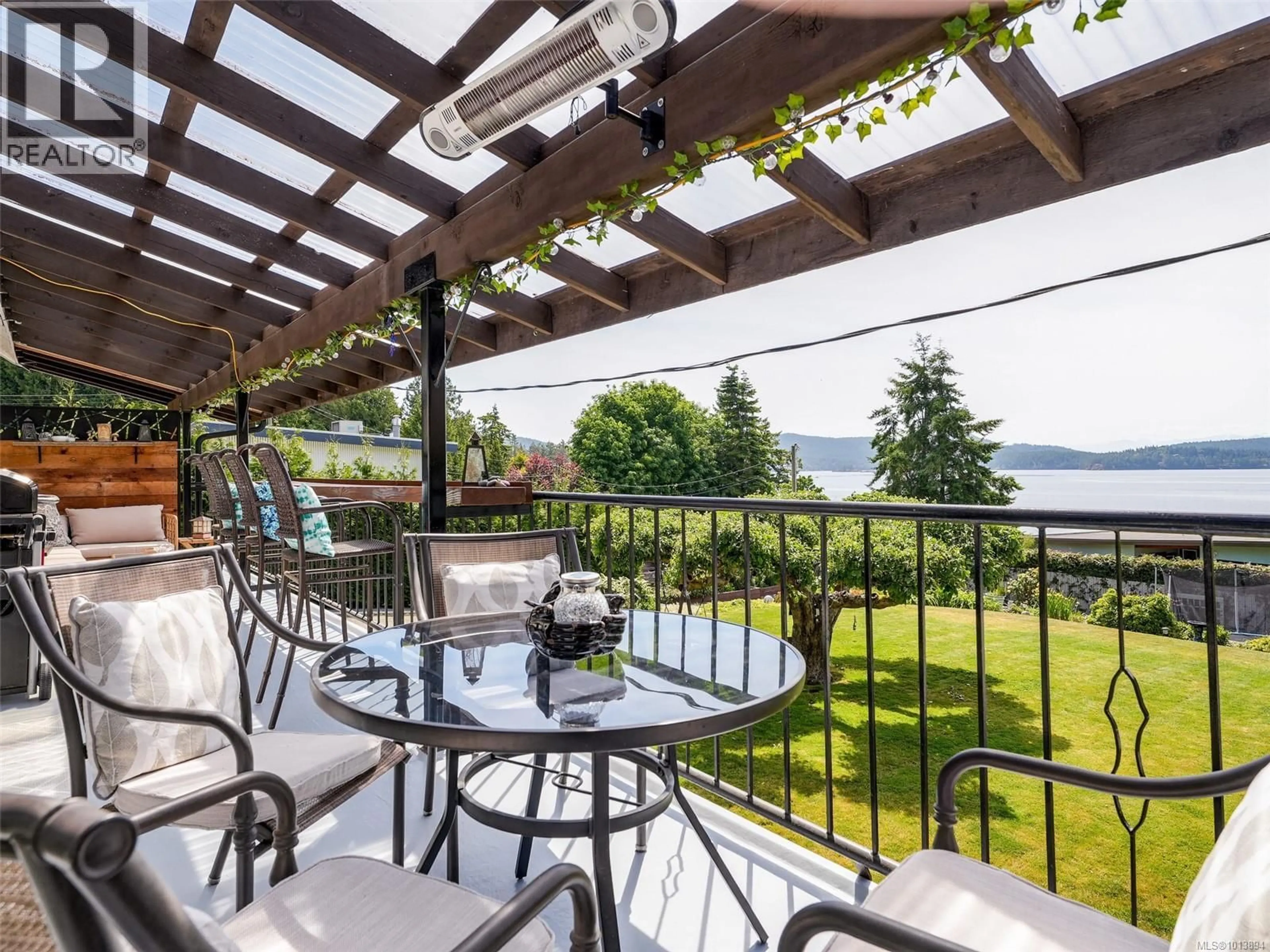 Patio, water/lake/river/ocean view for 5877 SOOKE ROAD, Sooke British Columbia V9Z0C3