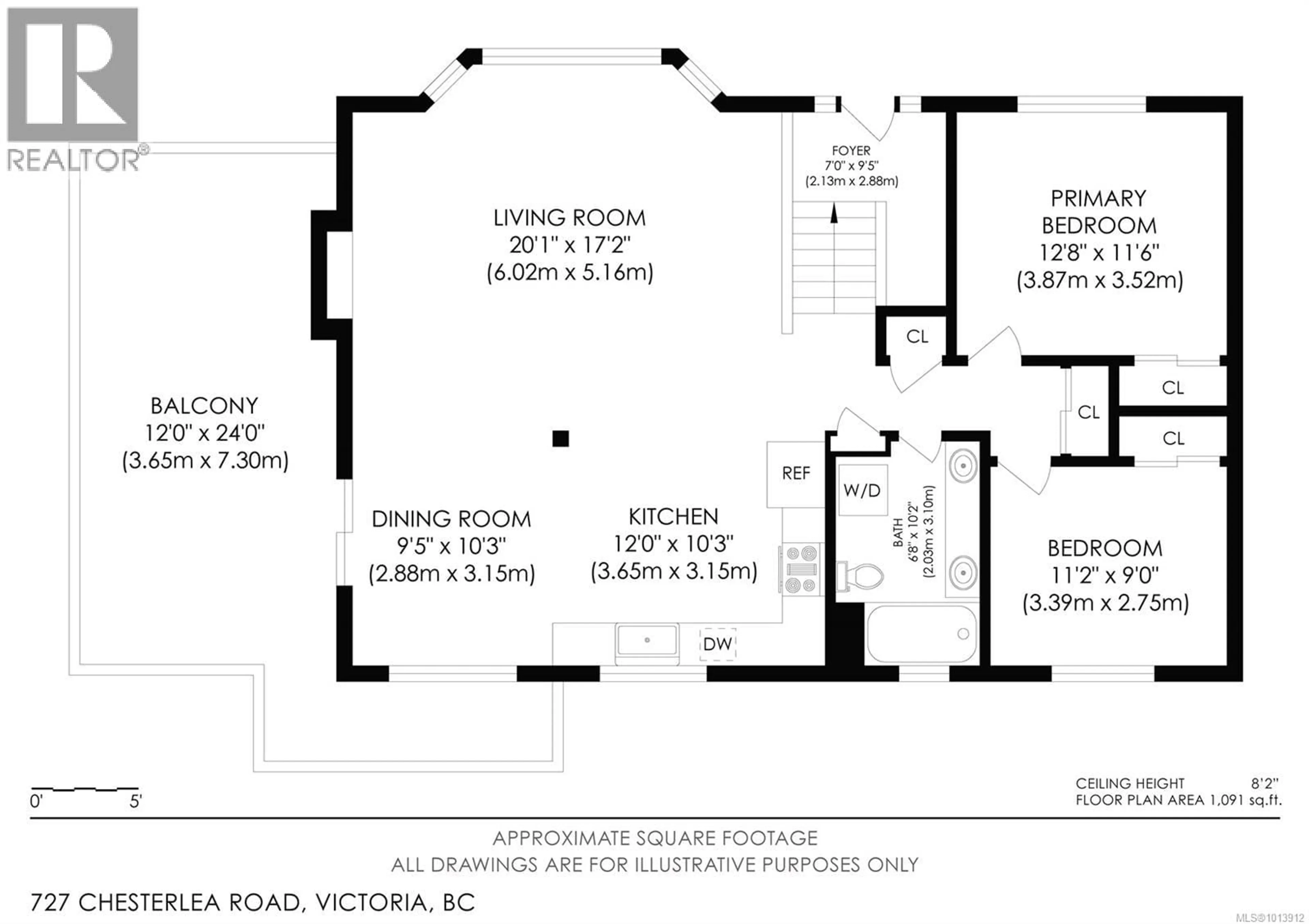 Floor plan for 727 CHESTERLEA ROAD, Saanich British Columbia V8X3R5