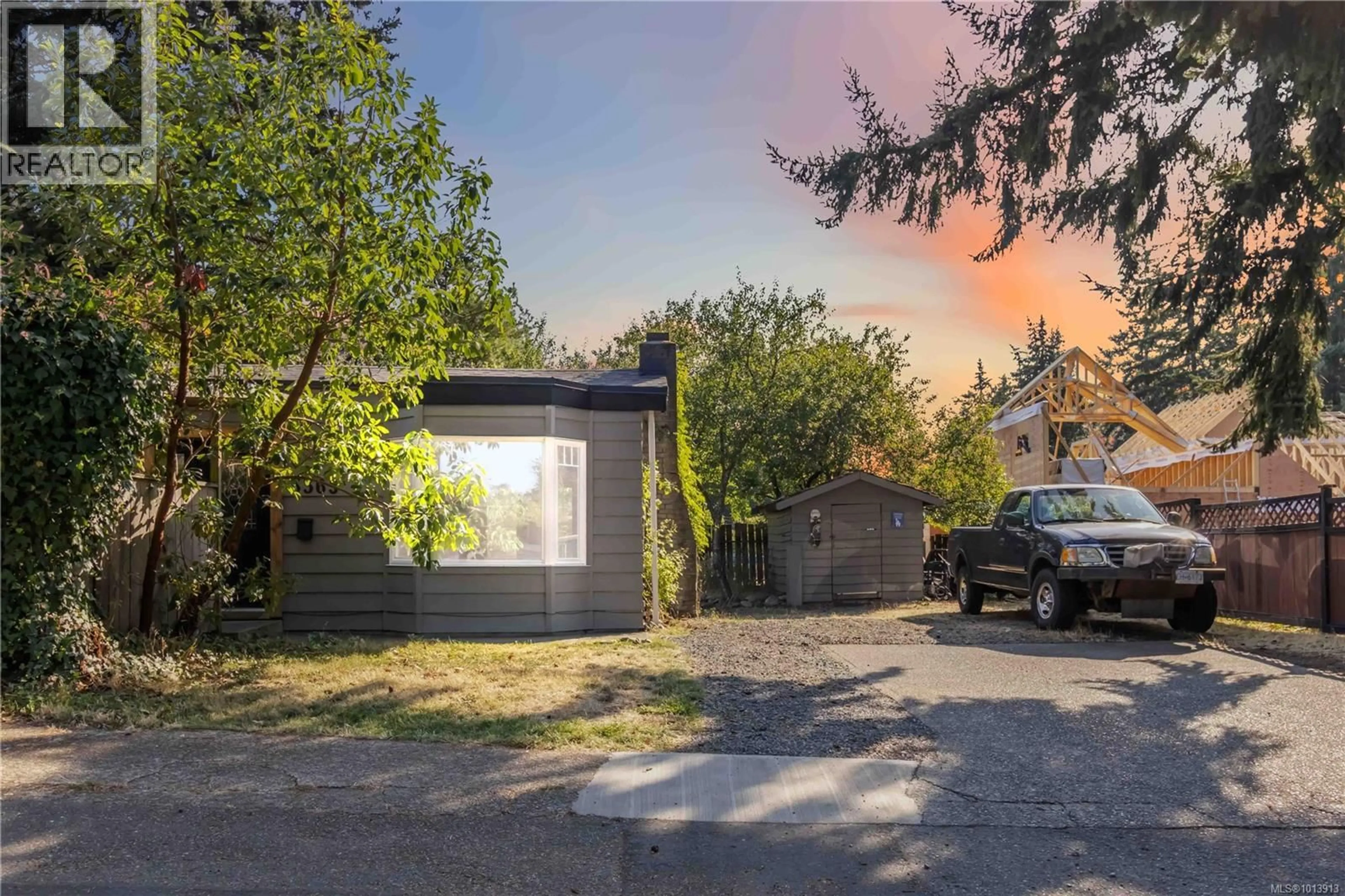 A pic from outside/outdoor area/front of a property/back of a property/a pic from drone, street for A - 3365 PAINTER ROAD, Colwood British Columbia V9C2J3