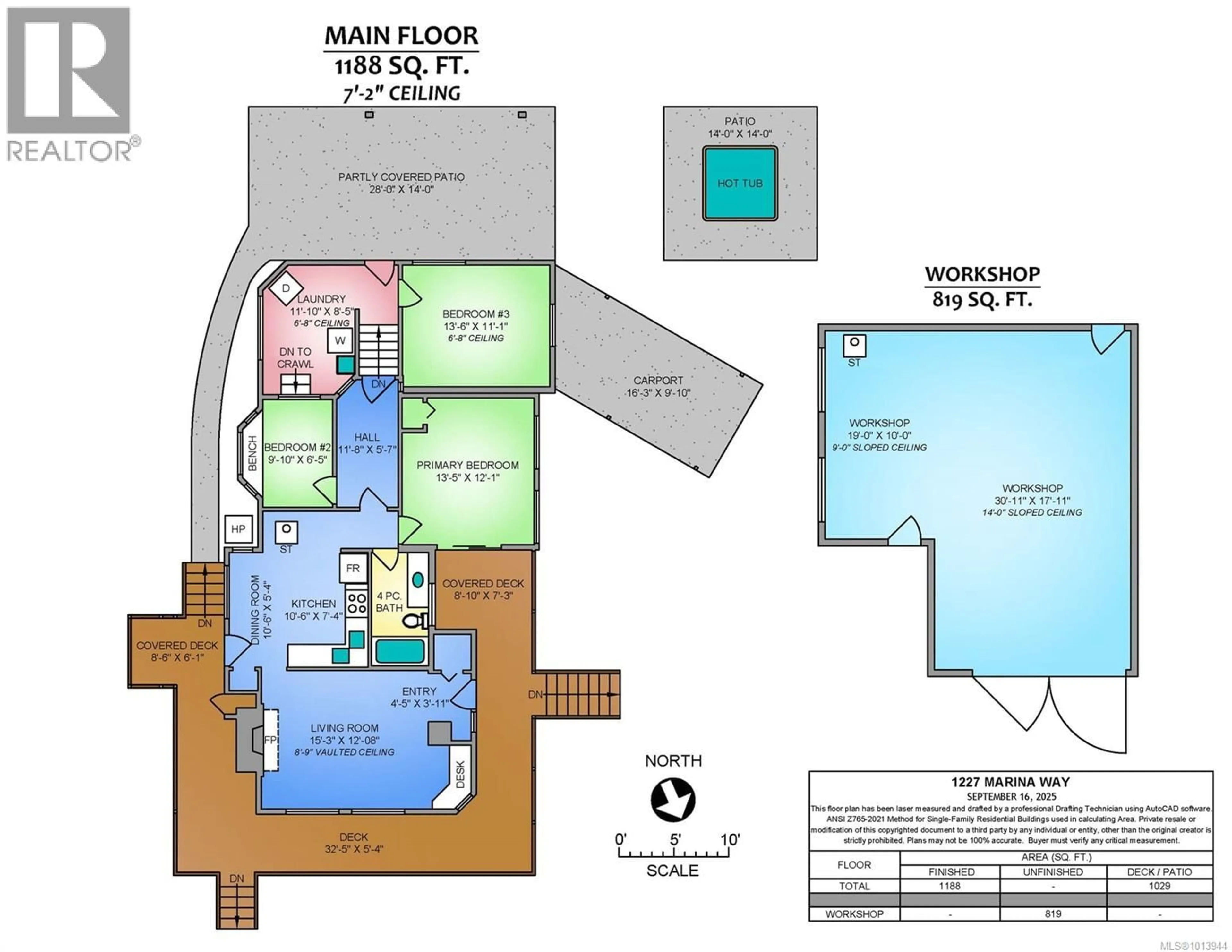 Floor plan for 1227 MARINA WAY, Nanoose Bay British Columbia V9P9B8