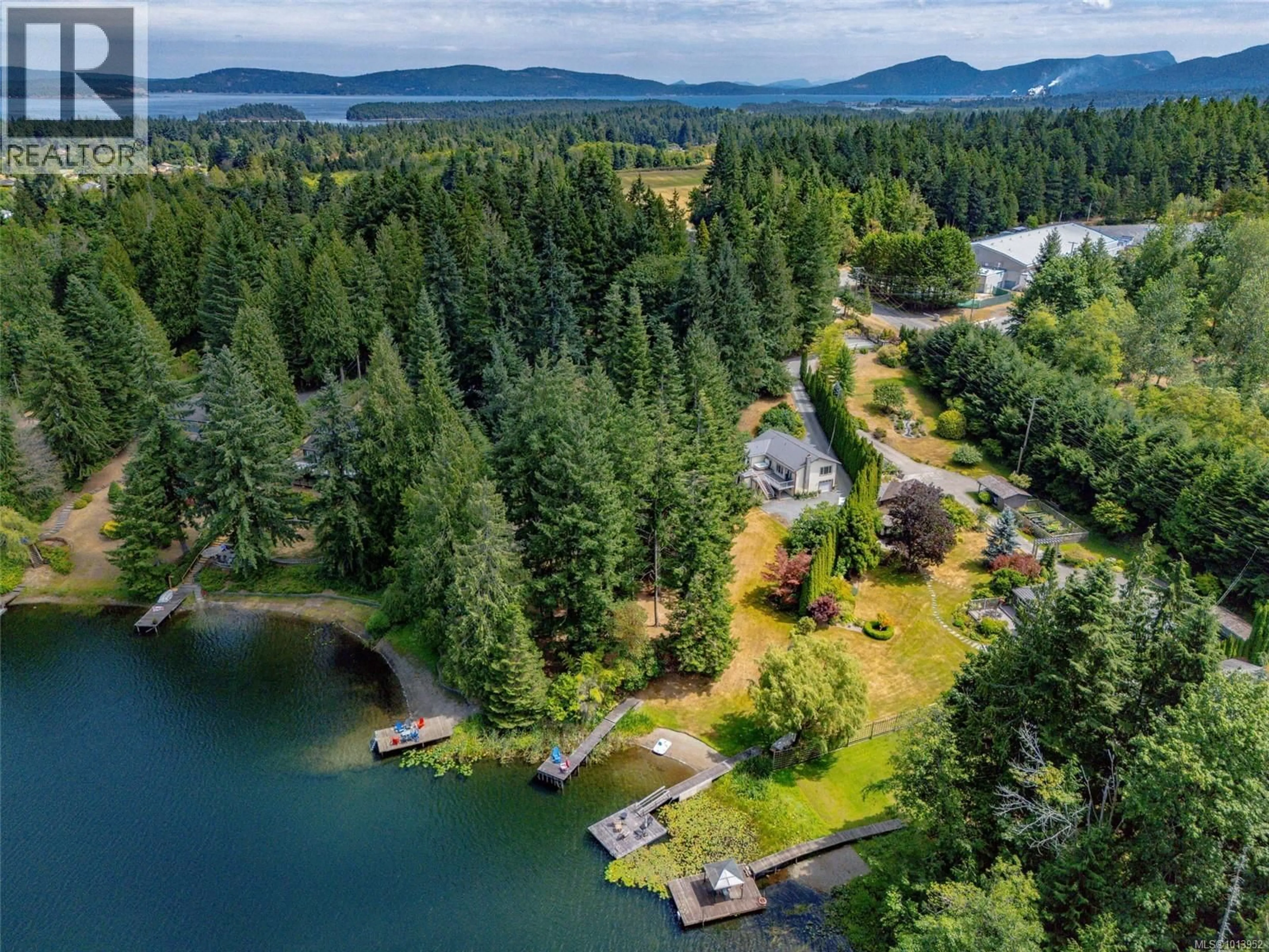 A pic from outside/outdoor area/front of a property/back of a property/a pic from drone, water/lake/river/ocean view for 2897 FULLER LAKE ROAD, Chemainus British Columbia V0R1K5