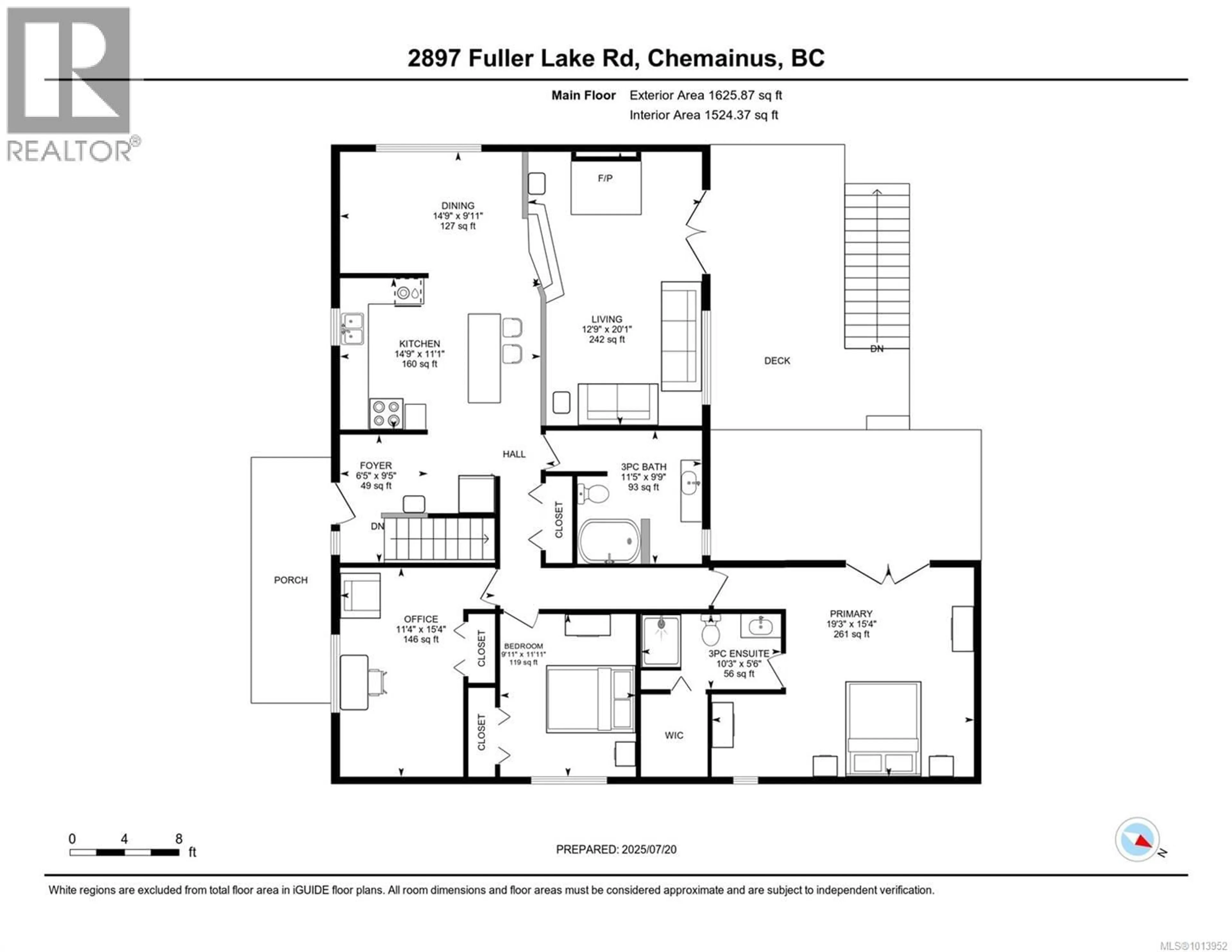 Floor plan for 2897 FULLER LAKE ROAD, Chemainus British Columbia V0R1K5