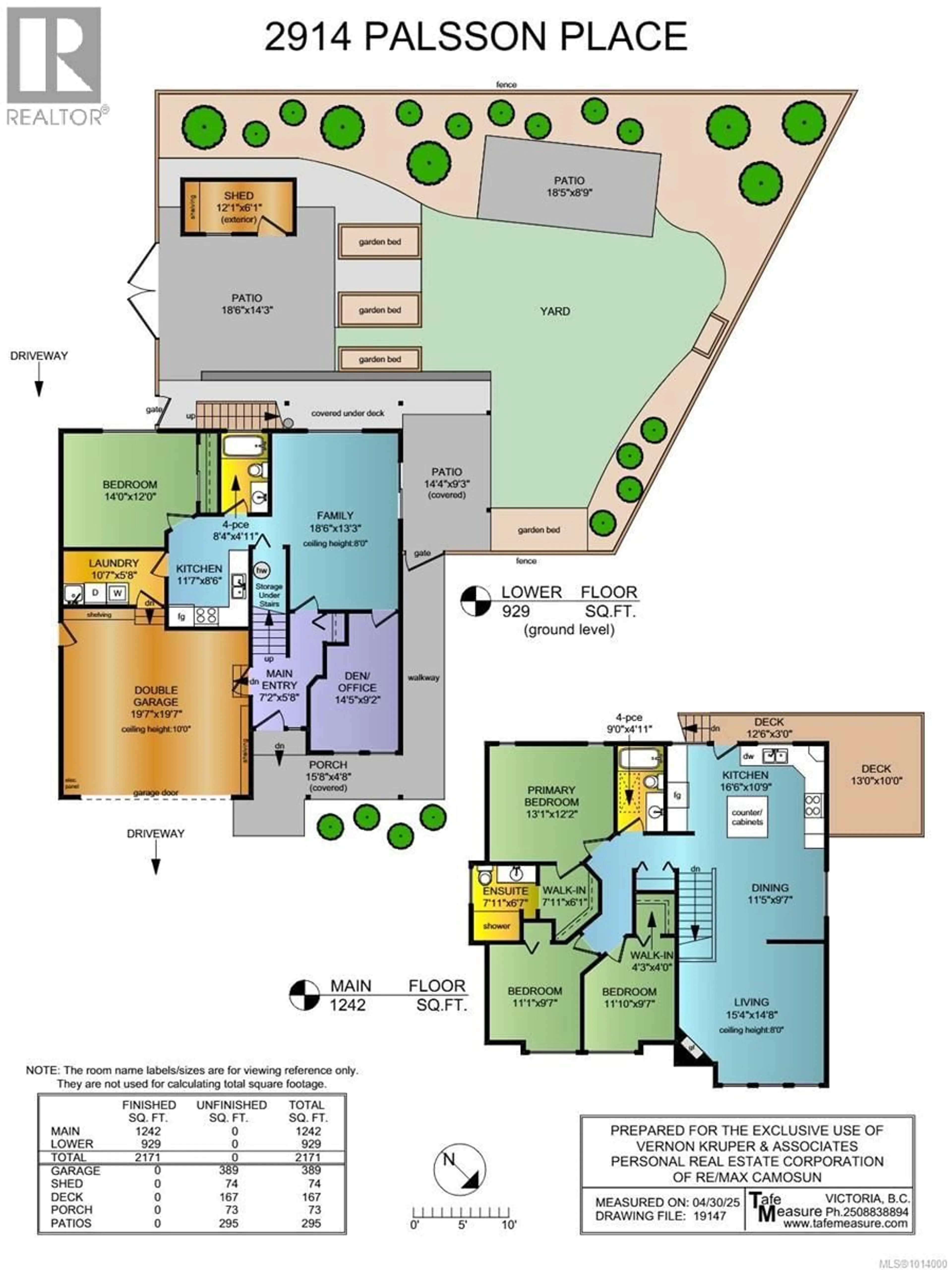 Floor plan for 2914 PALSSON PLACE, Langford British Columbia V9B5S8