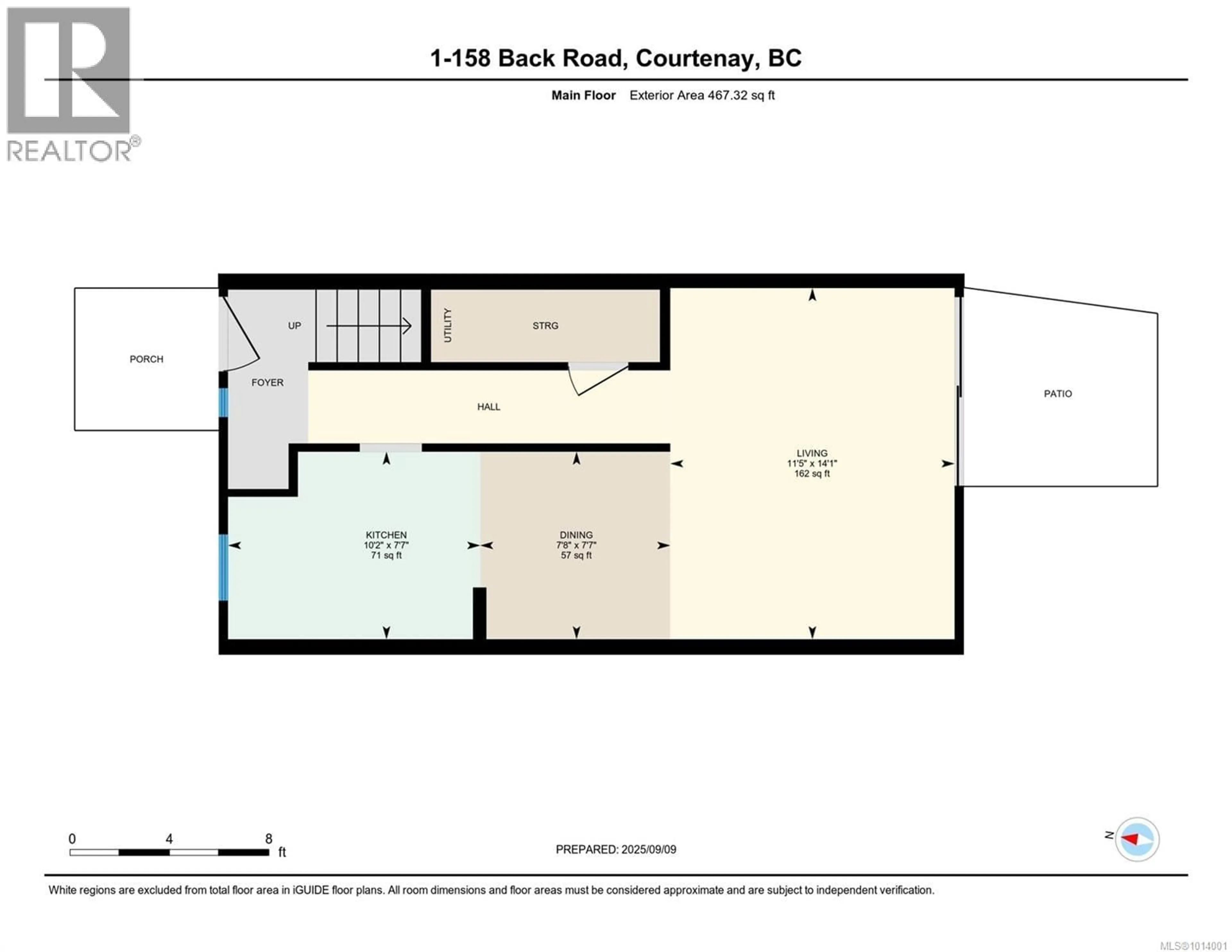 Floor plan for 1 - 158 BACK ROAD, Courtenay British Columbia V9N3W6