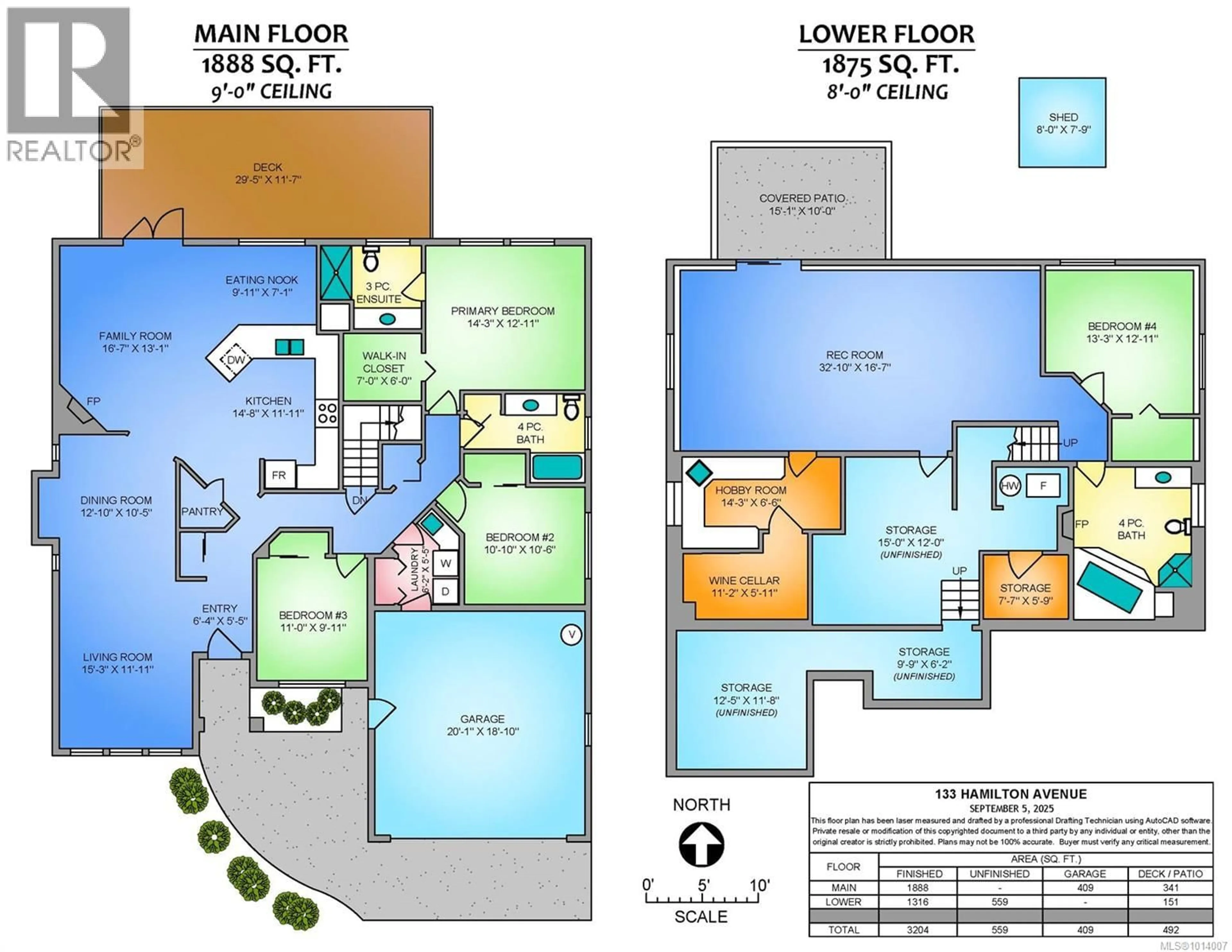 Floor plan for 133 HAMILTON AVENUE, Parksville British Columbia V9P2W4