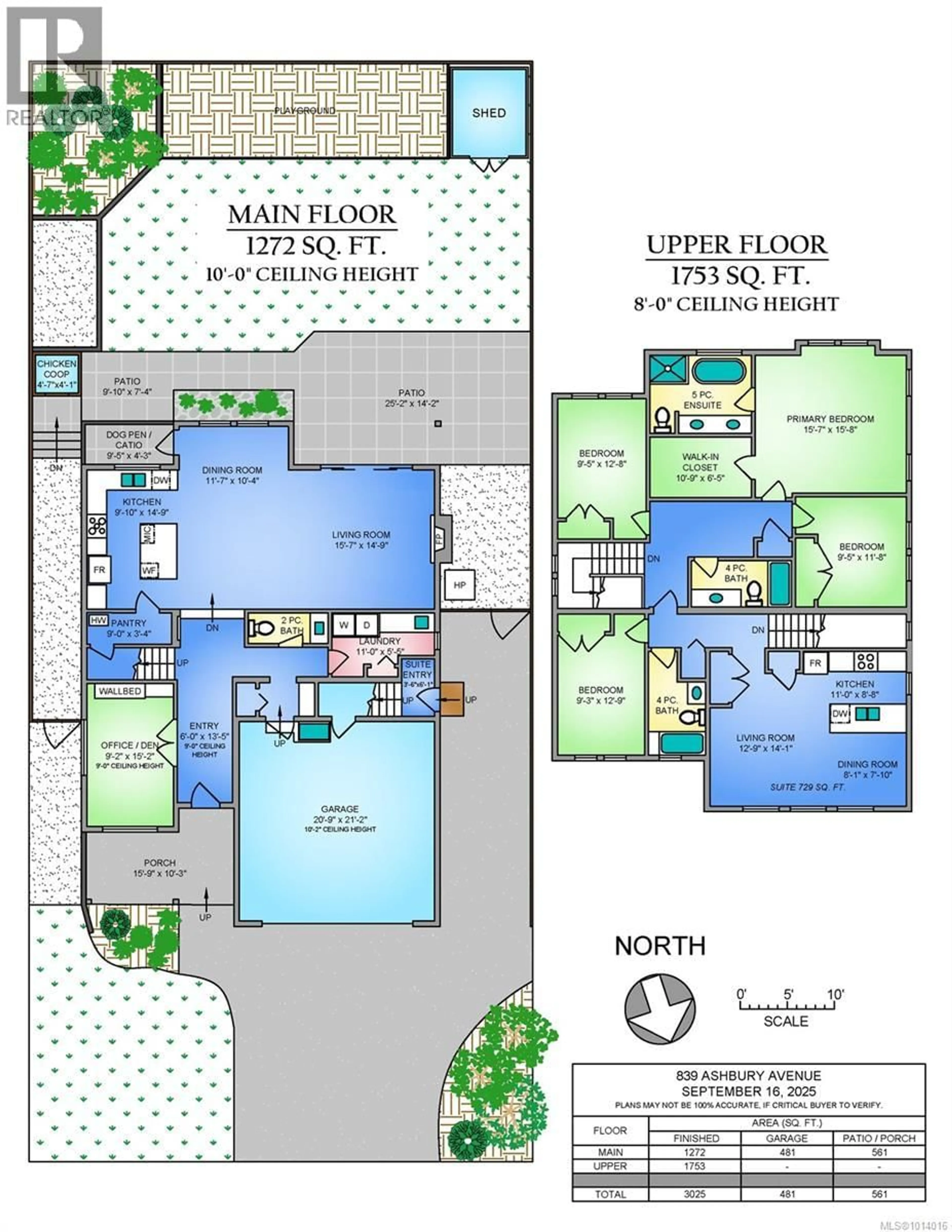 Floor plan for 839 ASHBURY AVENUE, Langford British Columbia V9C3A6