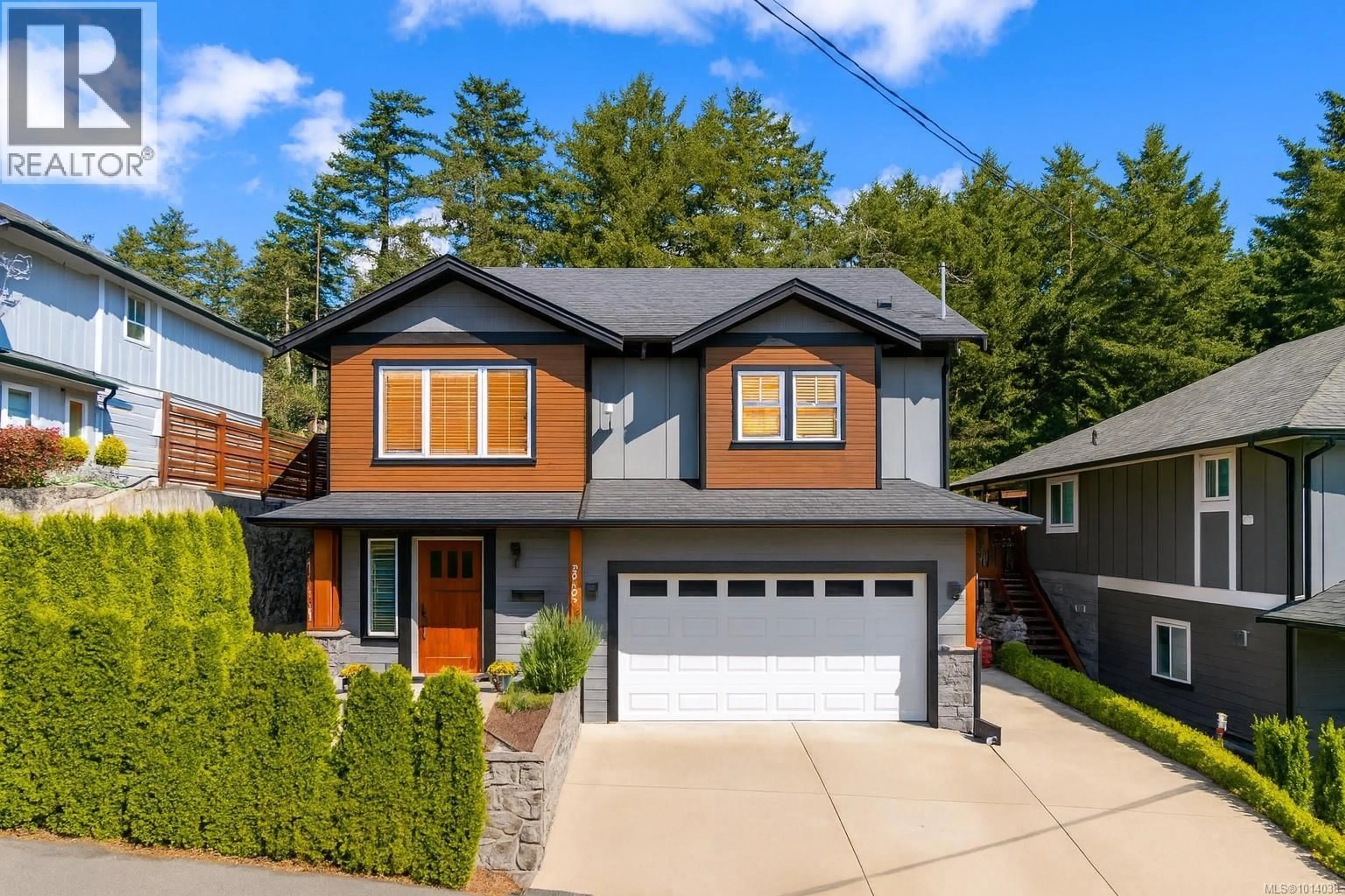 Home with vinyl exterior material, street for 2838 SOOKE LAKE ROAD, Langford British Columbia V9B4R3