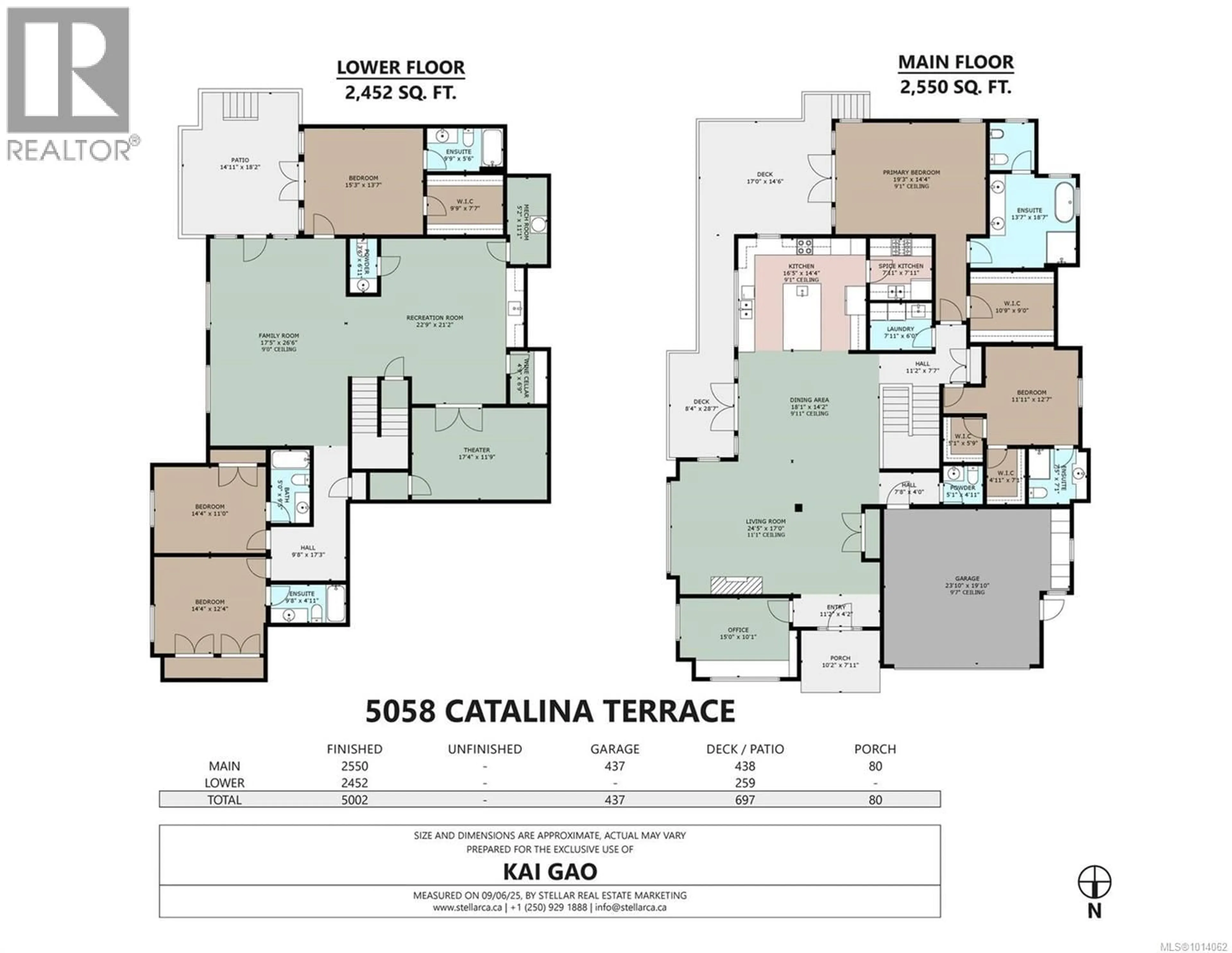 Floor plan for 5058 CATALINA TERRACE, Saanich British Columbia V8Y2A5