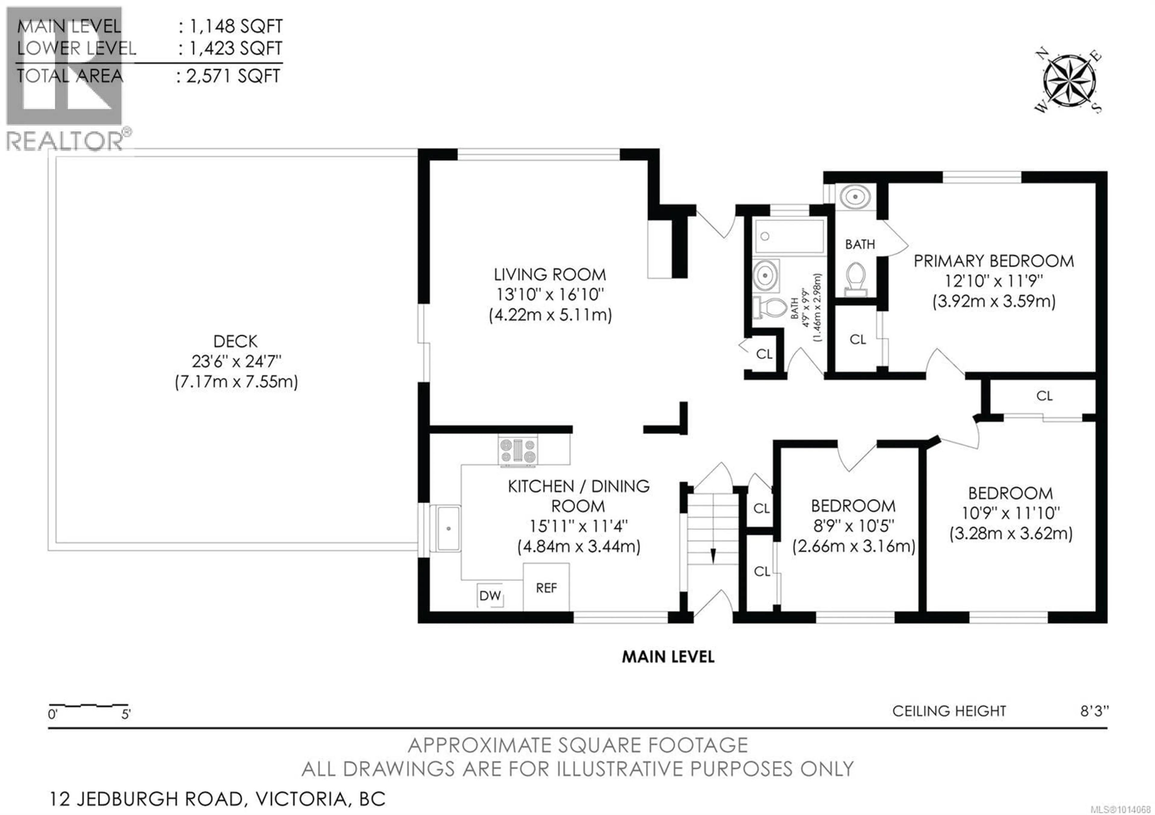 Floor plan for 12 JEDBURGH ROAD, View Royal British Columbia V9B1K8