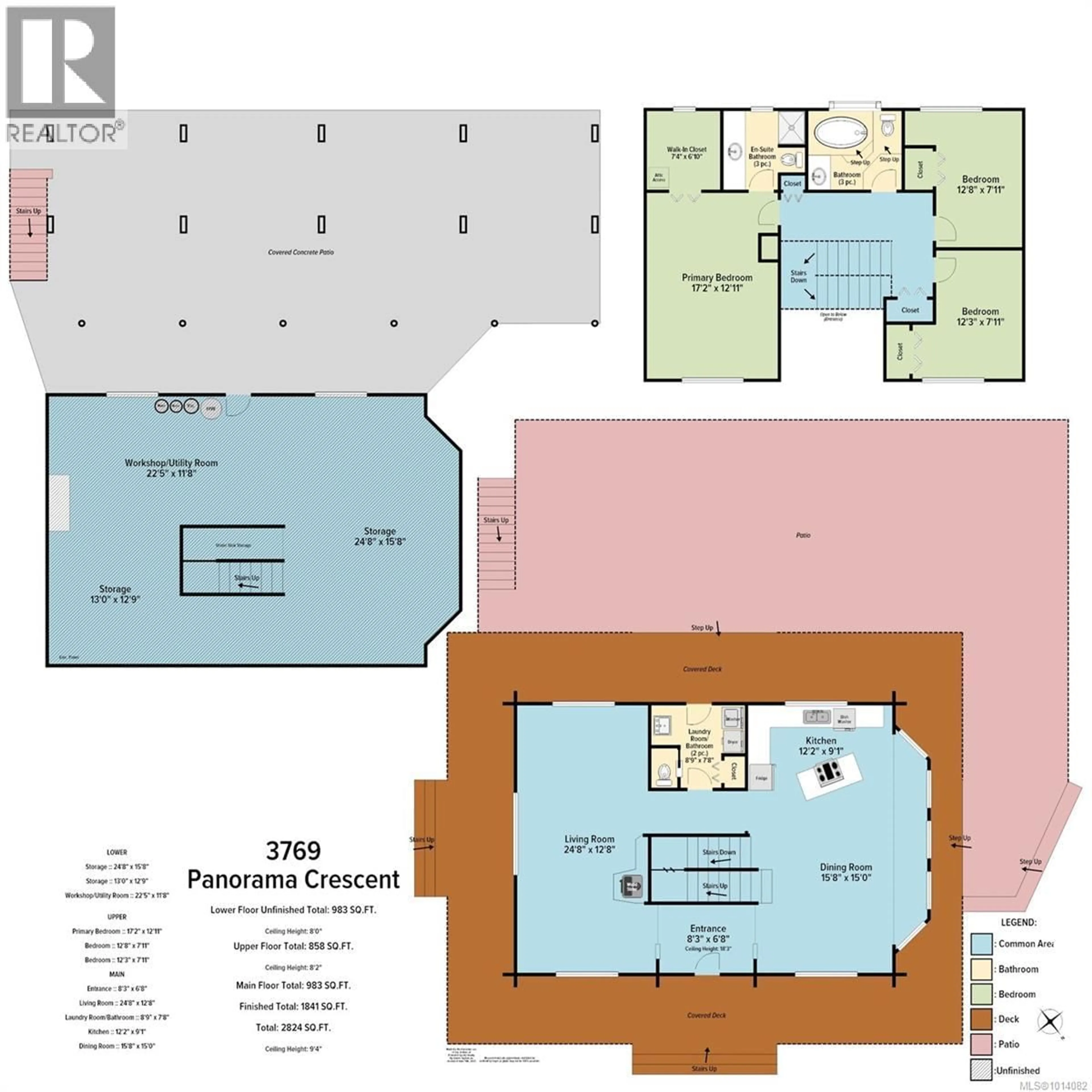 Floor plan for 3769 PANORAMA CRESCENT, Chemainus British Columbia V0R1K4