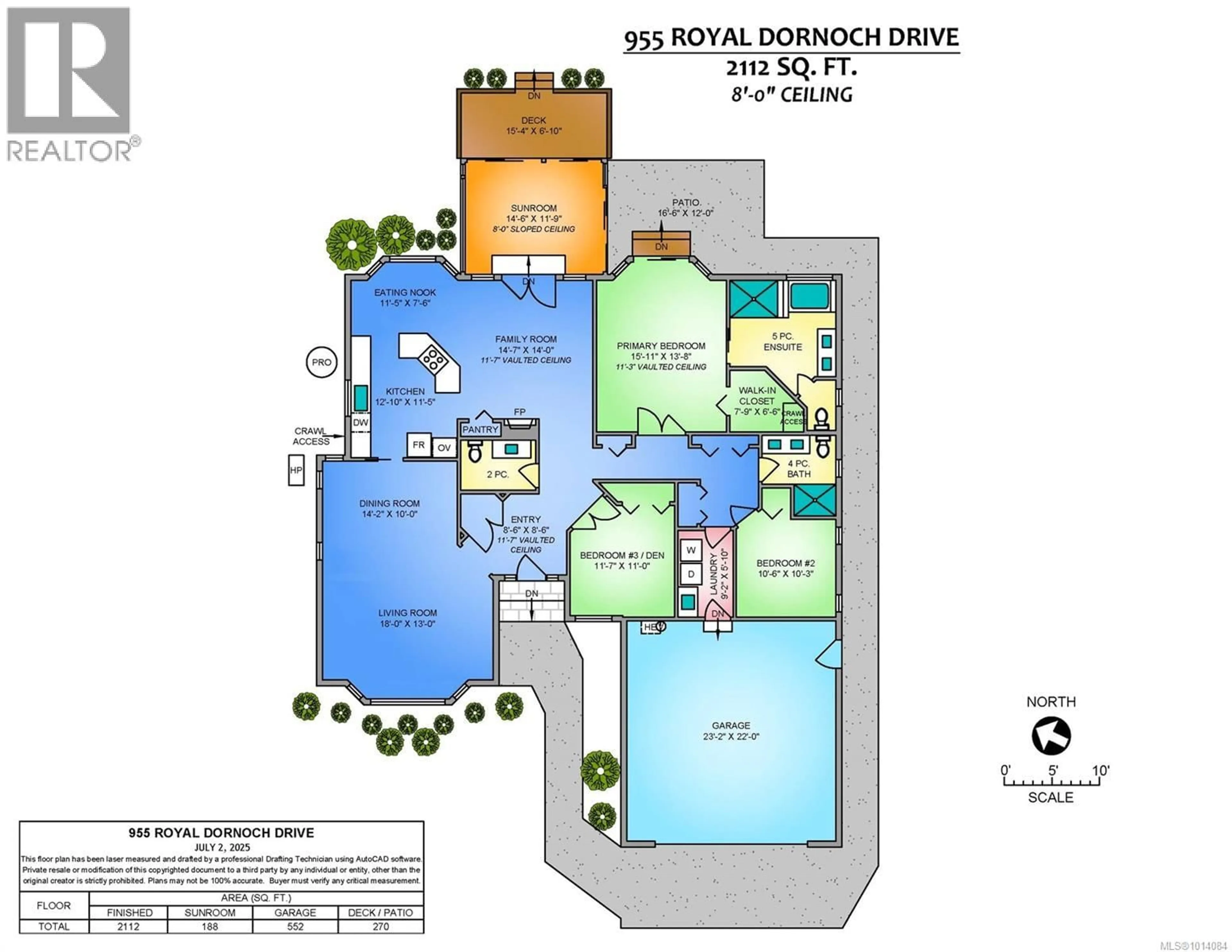 Floor plan for 955 ROYAL DORNOCH DRIVE, Qualicum Beach British Columbia V9K1E1