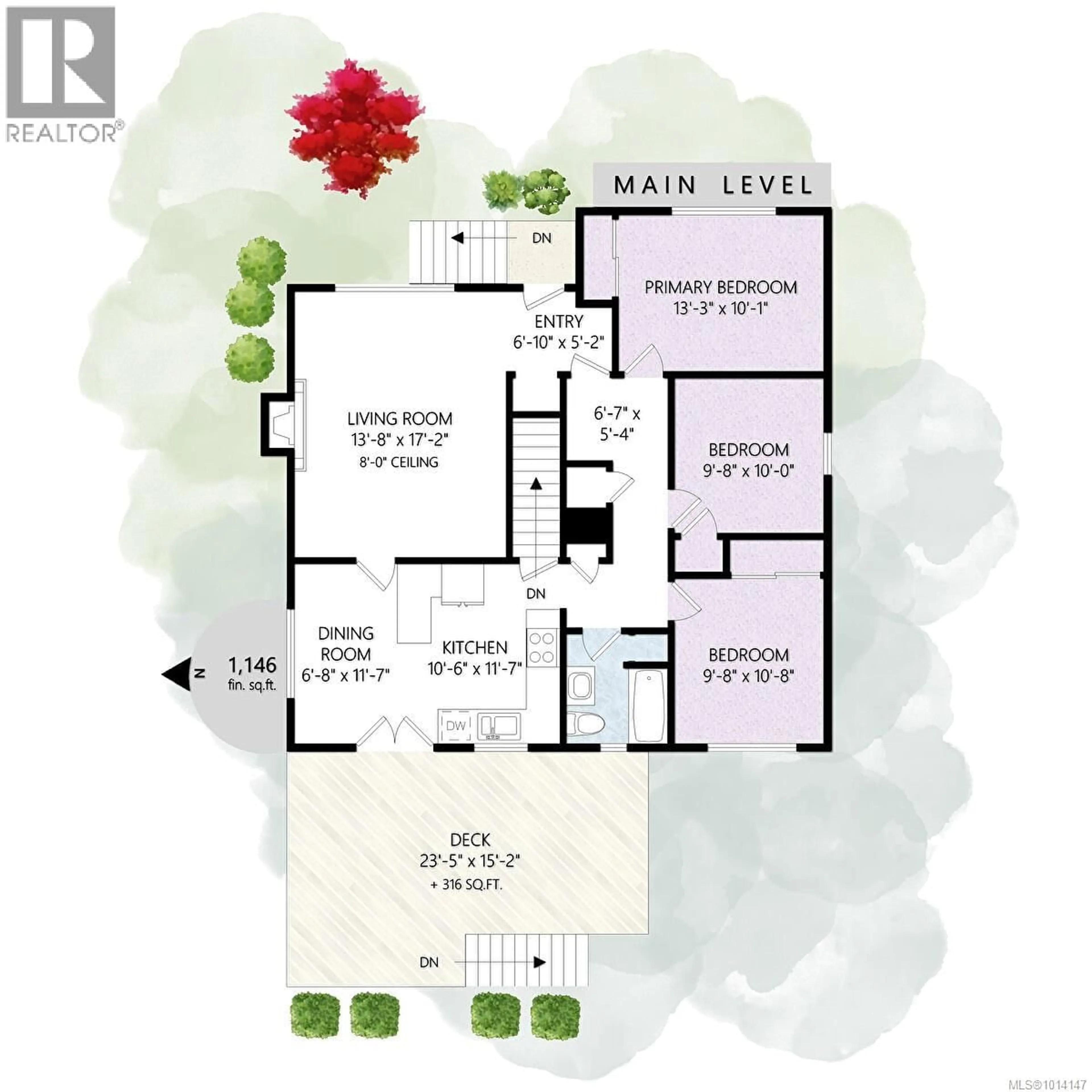 Floor plan for 1535 EARLE PLACE, Victoria British Columbia V8S1N3