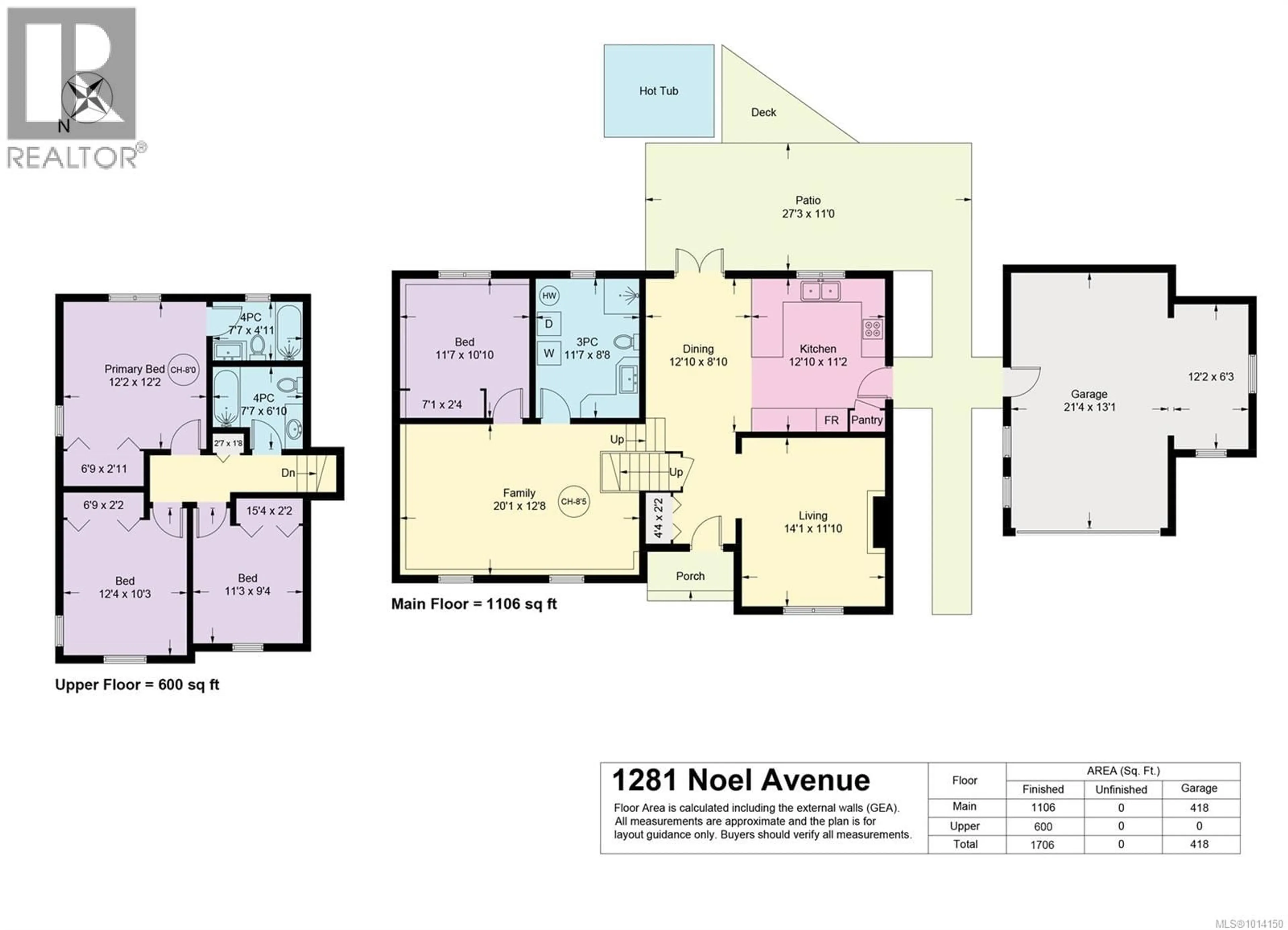Floor plan for 1281 NOEL AVENUE, Comox British Columbia V9M4A3