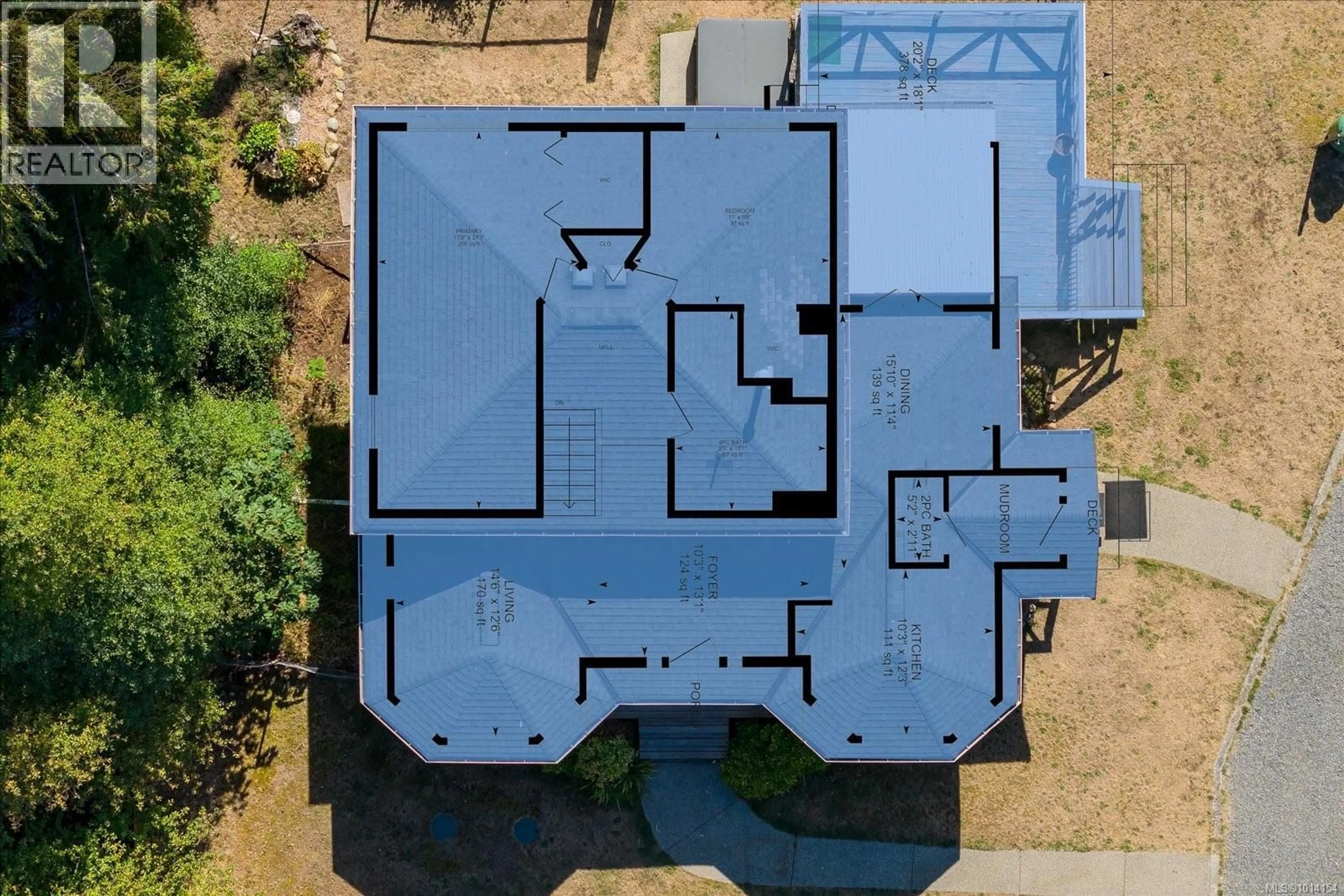 A pic from outside/outdoor area/front of a property/back of a property/a pic from drone, building for 105 MCCOLL ROAD, Bowser British Columbia V0R1G0