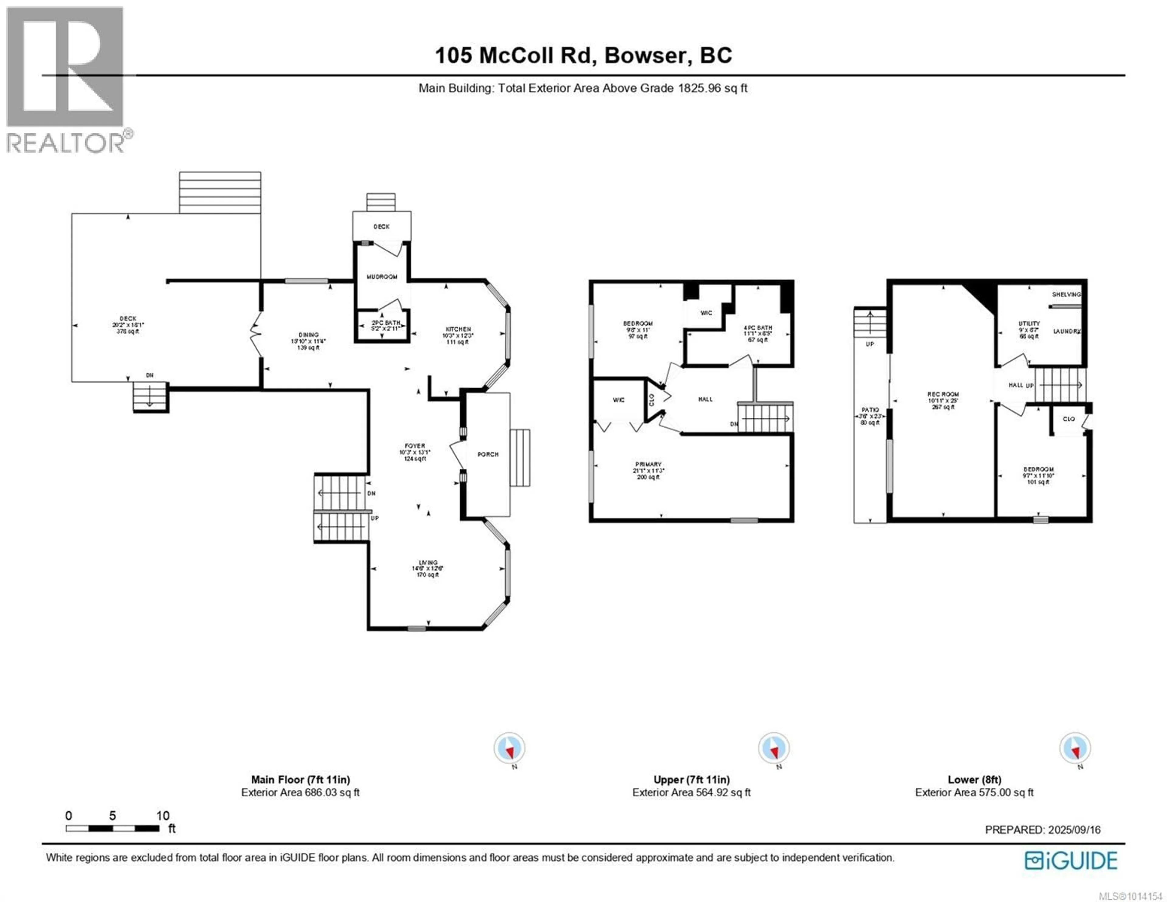 Floor plan for 105 MCCOLL ROAD, Bowser British Columbia V0R1G0