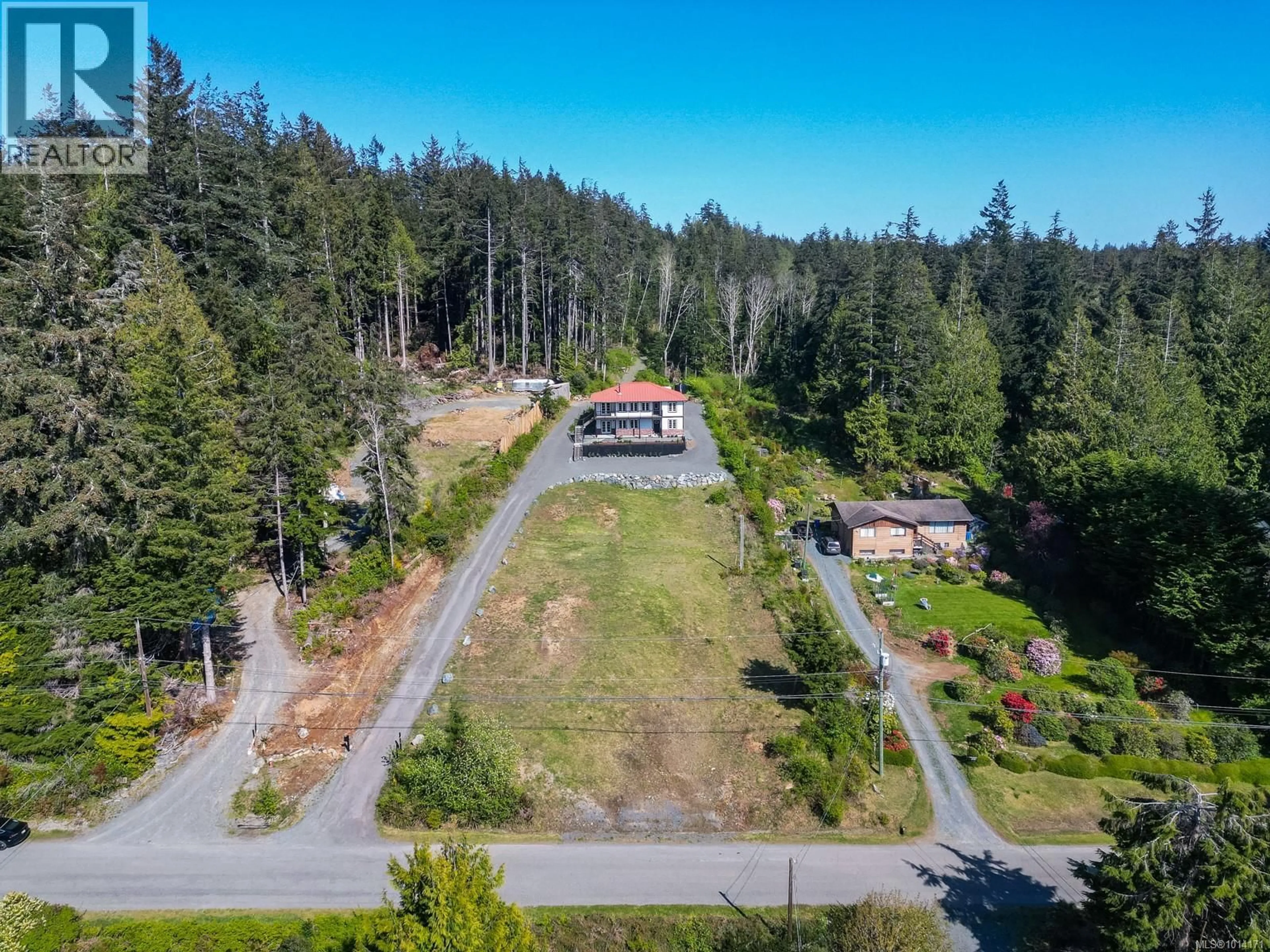 A pic from outside/outdoor area/front of a property/back of a property/a pic from drone, forest/trees view for 2735 WOODHAVEN ROAD, Sooke British Columbia V9Z1G6