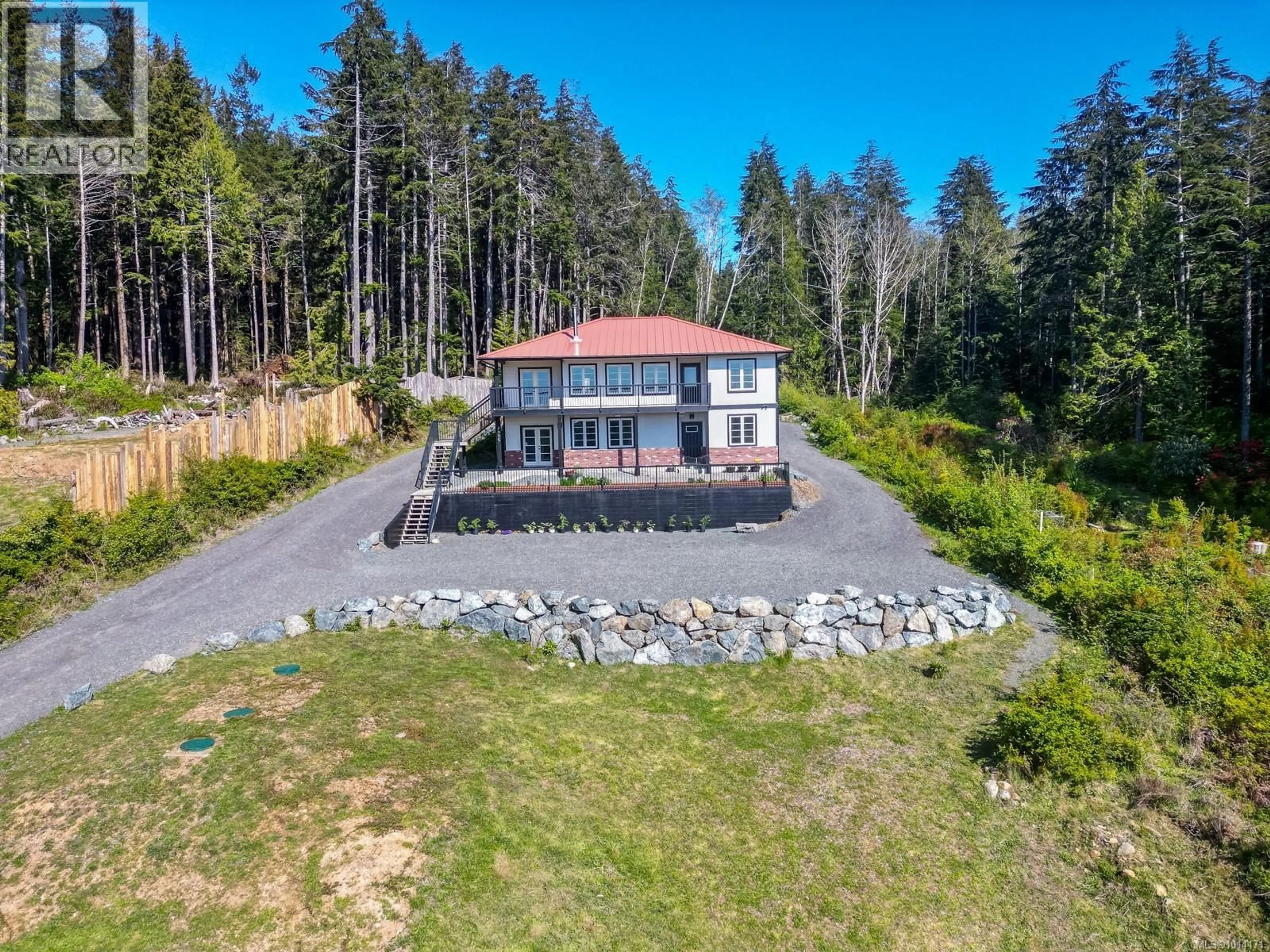 A pic from outside/outdoor area/front of a property/back of a property/a pic from drone, unknown for 2735 WOODHAVEN ROAD, Sooke British Columbia V9Z1G6