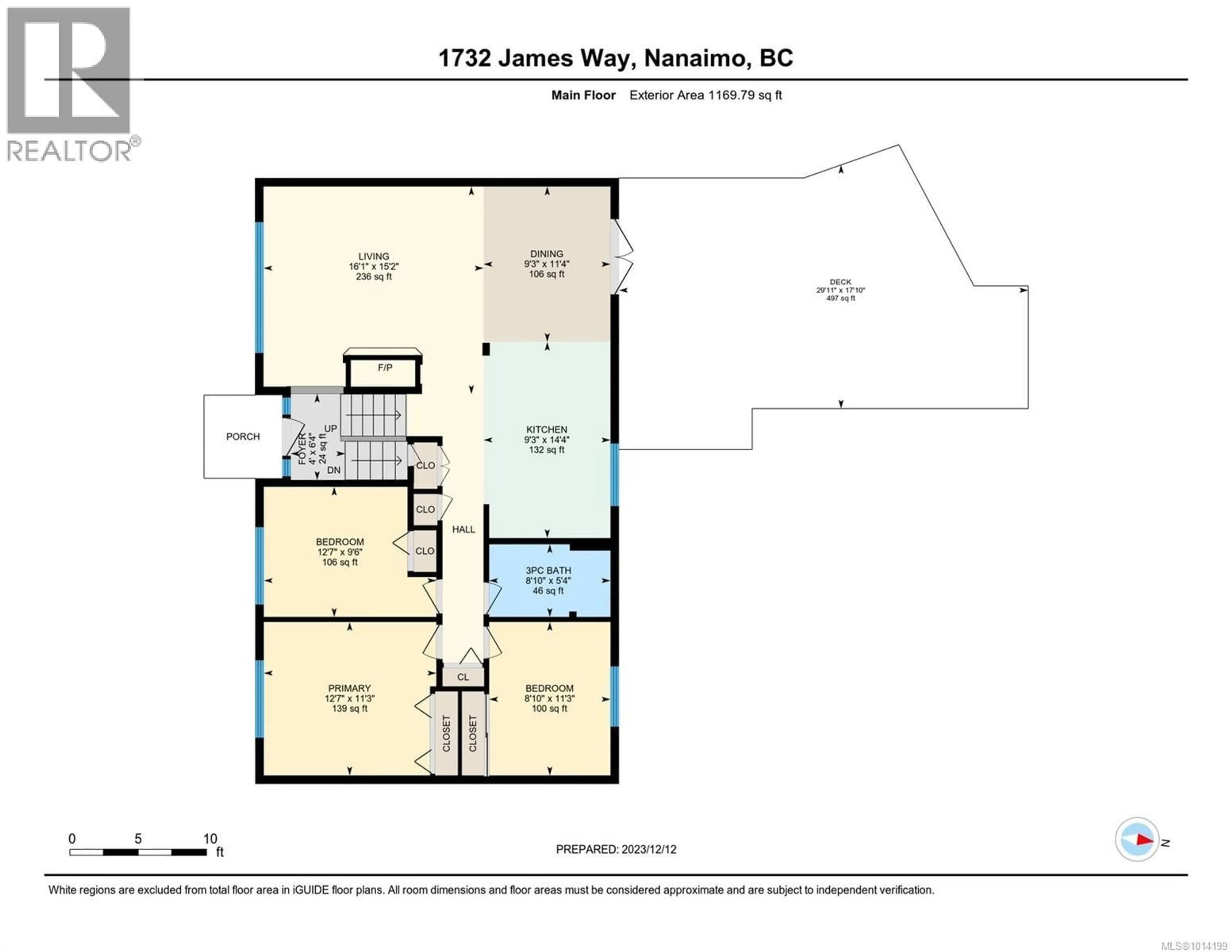 Floor plan for 1732 JAMES WAY, Nanaimo British Columbia V9S2S2