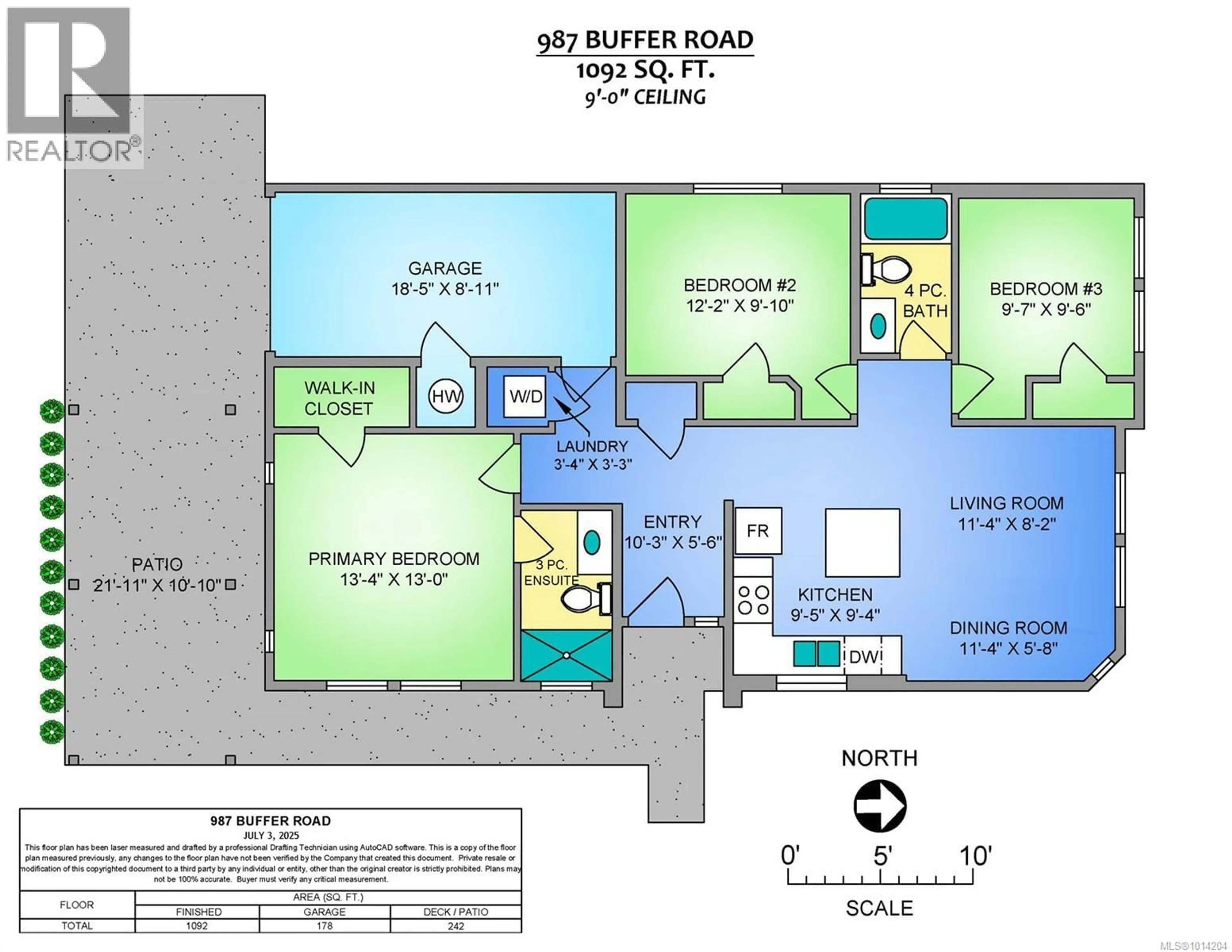 Floor plan for 987 BUFFER ROAD, Nanaimo British Columbia V9R0G7