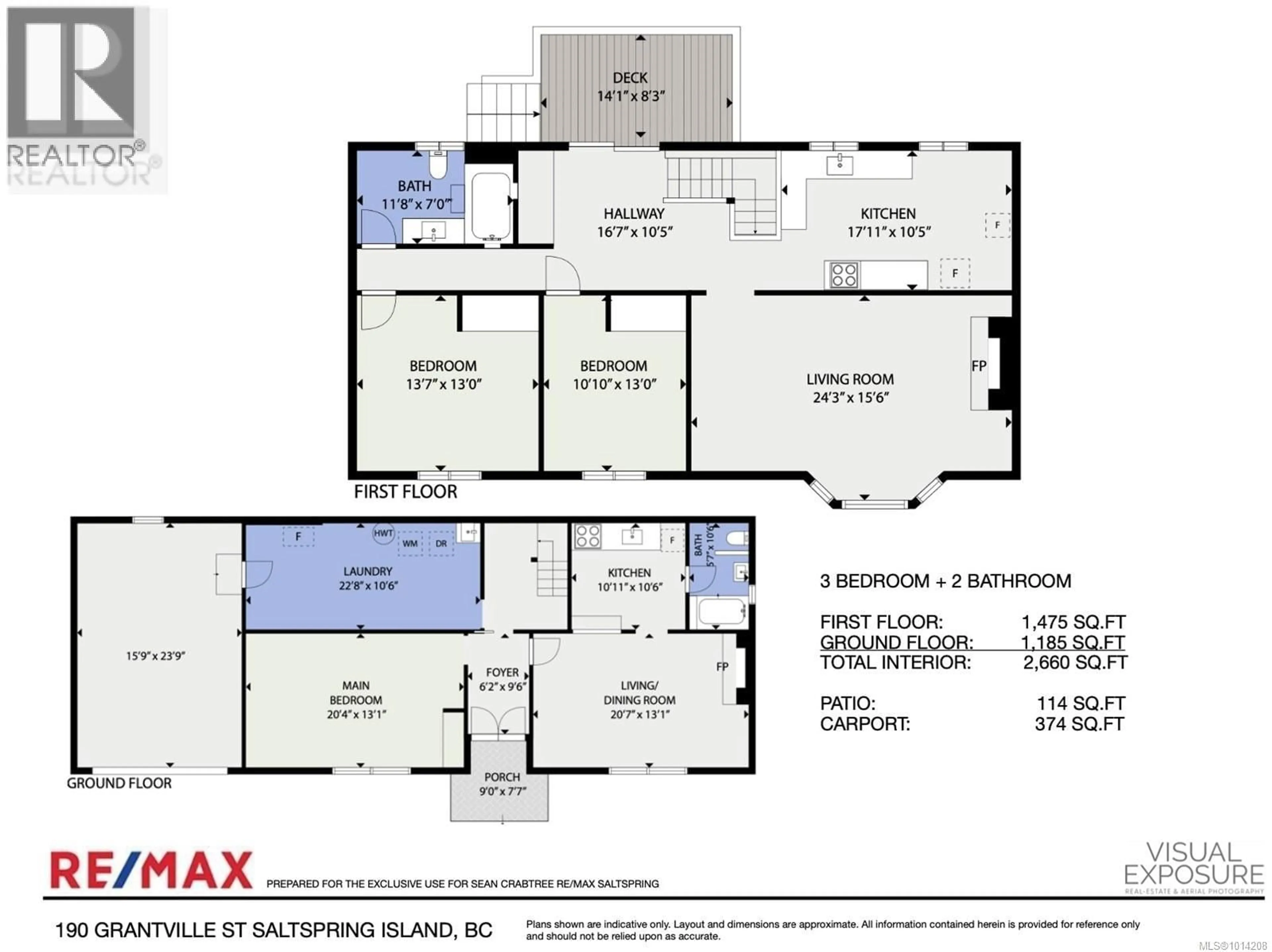 Floor plan for 190 GRANTVILLE STREET, Salt Spring British Columbia V8K1P1