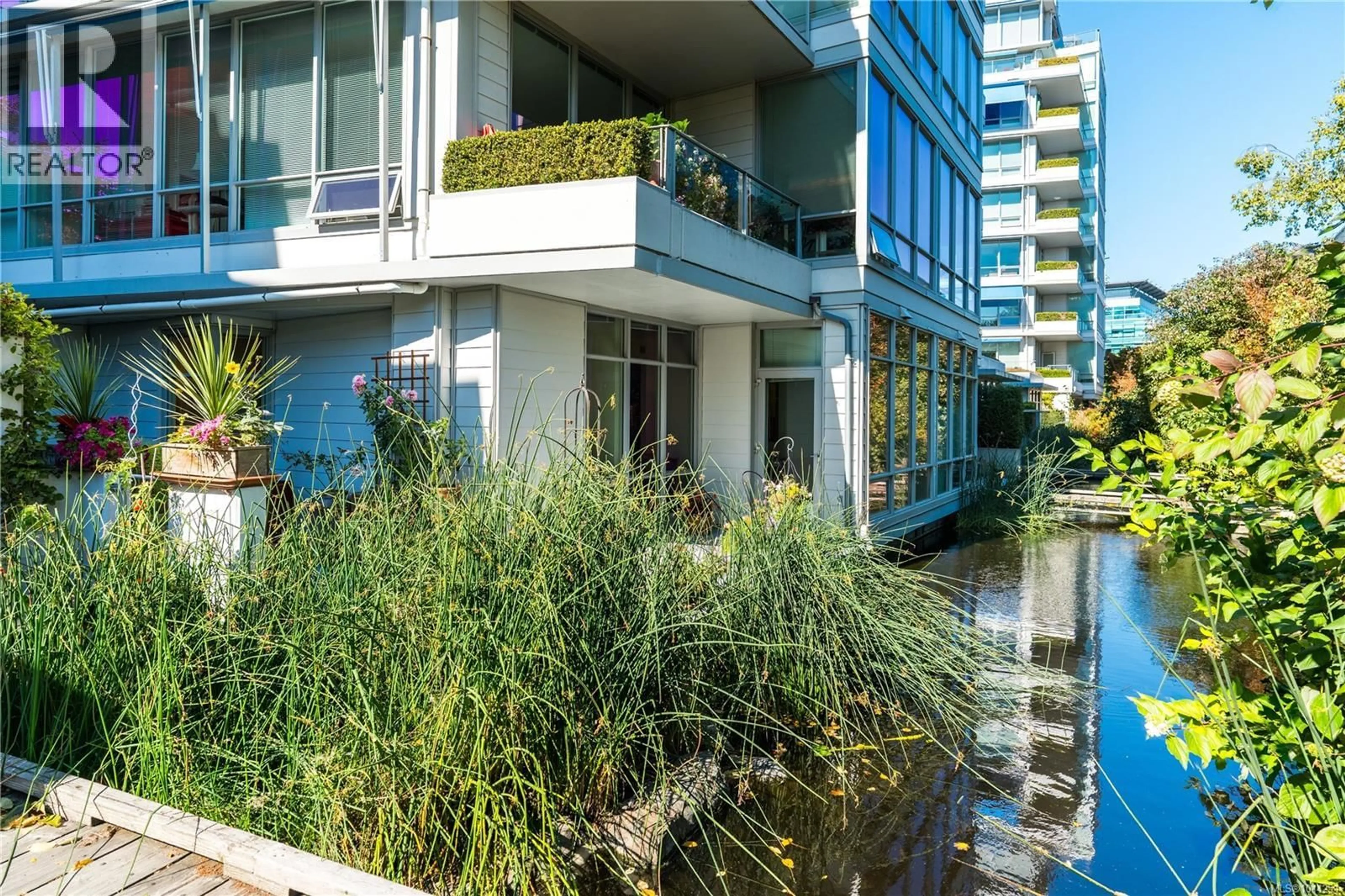 Patio, water/lake/river/ocean view for G1 - 395 TYEE ROAD, Victoria British Columbia V9A0A9