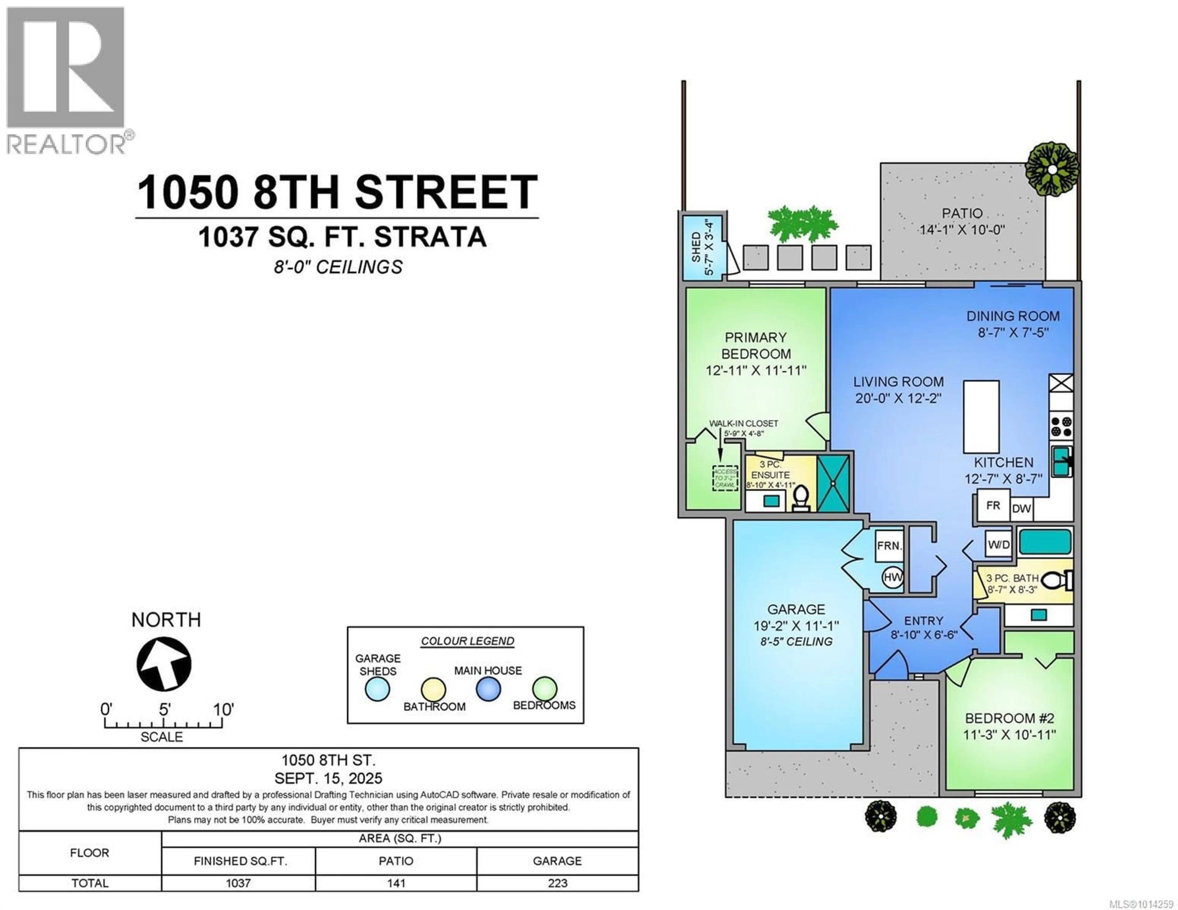 Floor plan for 2 - 1050 8TH STREET, Courtenay British Columbia V9N4A5