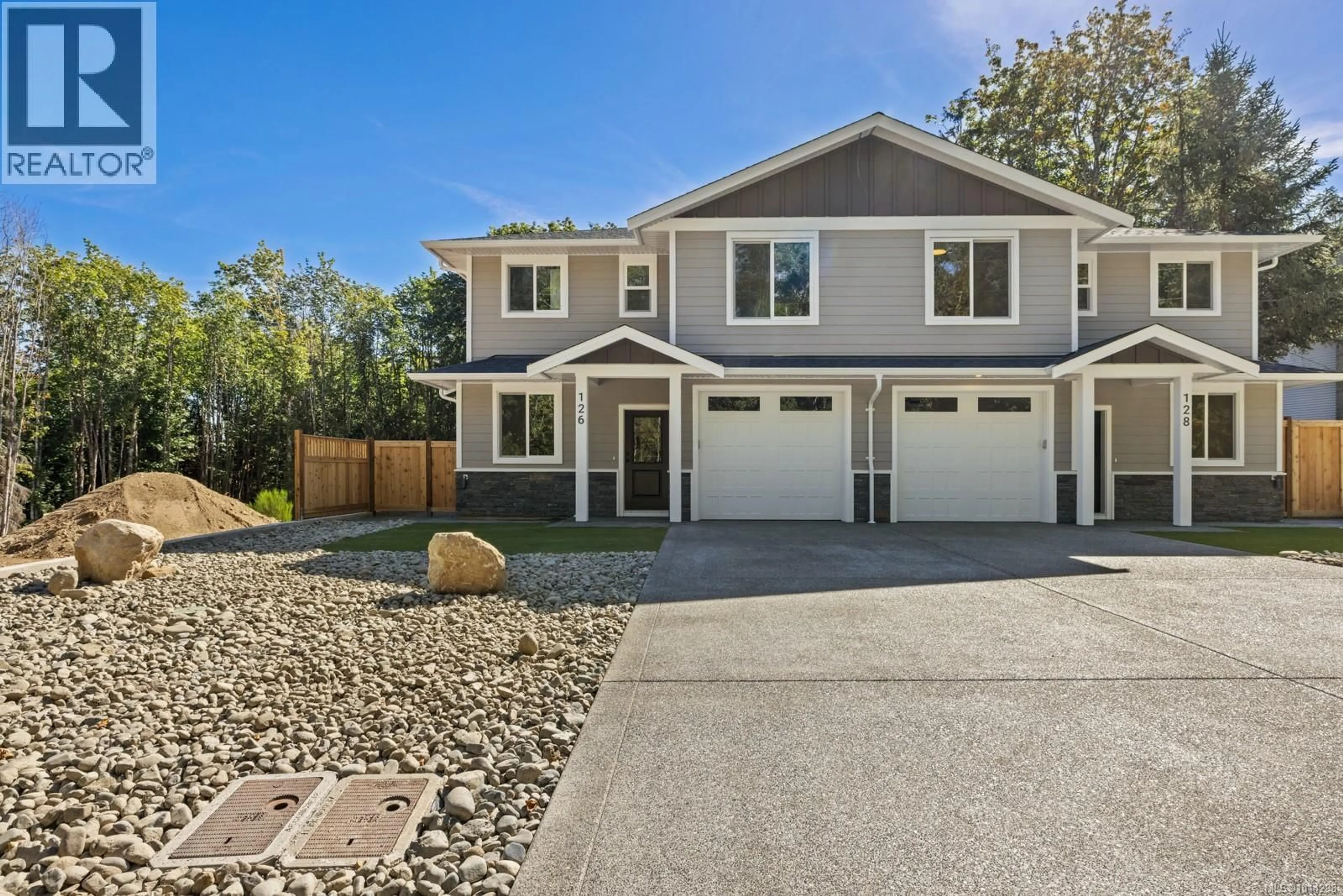 Home with vinyl exterior material, street for 126 ELK ROAD, Lake Cowichan British Columbia V0R2G0