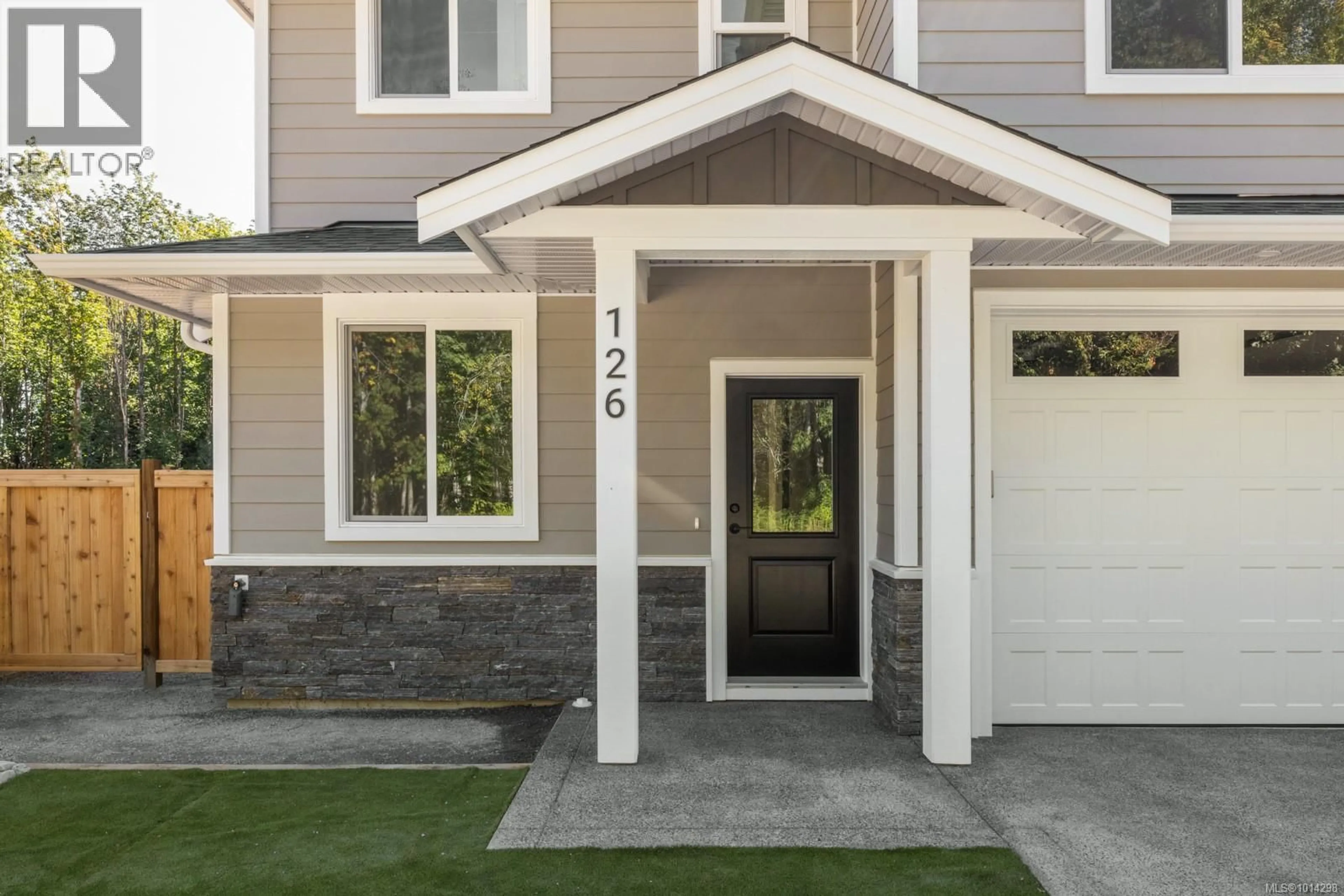 Home with vinyl exterior material, street for 126 ELK ROAD, Lake Cowichan British Columbia V0R2G0